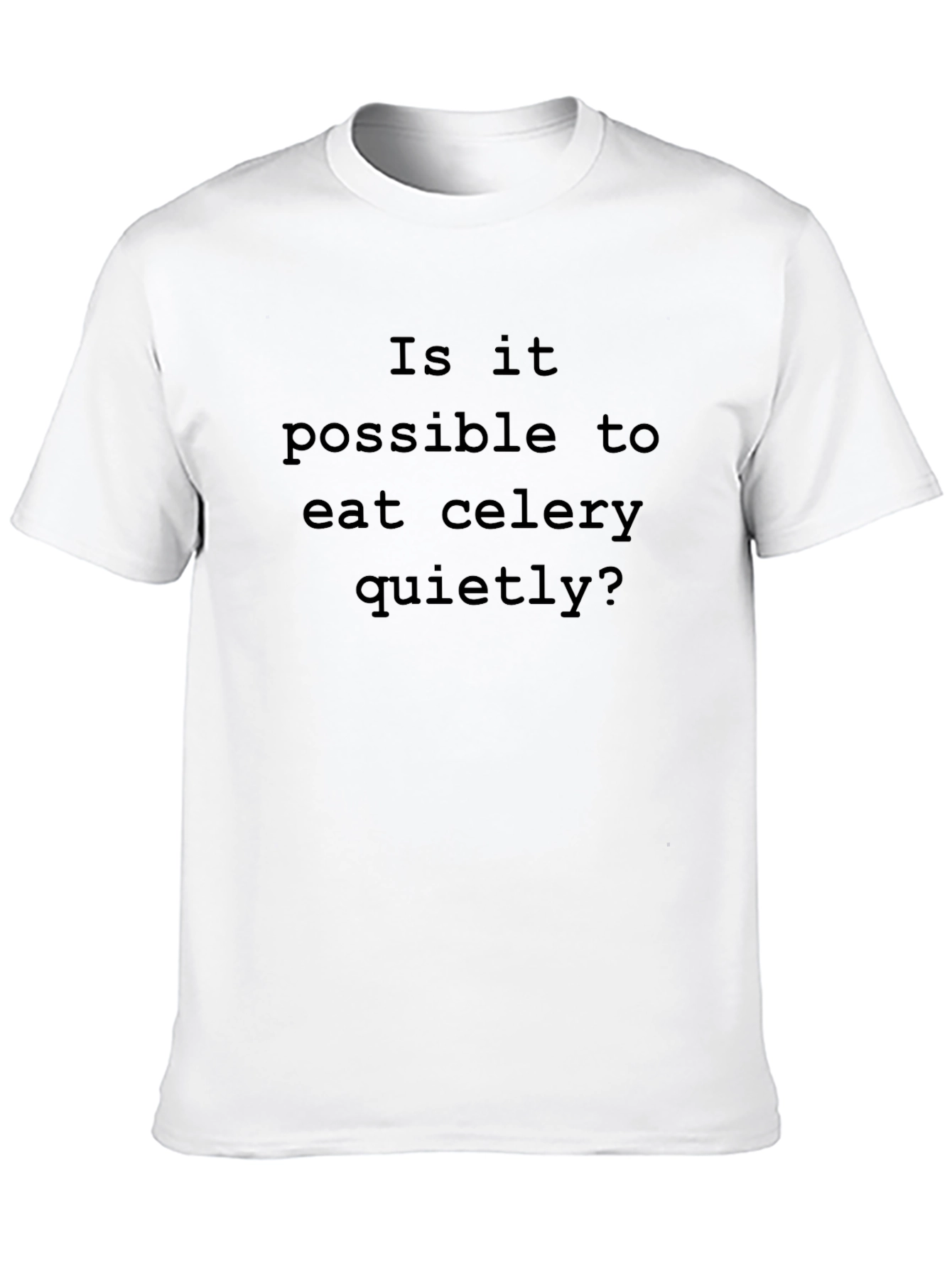 Celery Humor T-Shirt: Quiet Eating Challenge