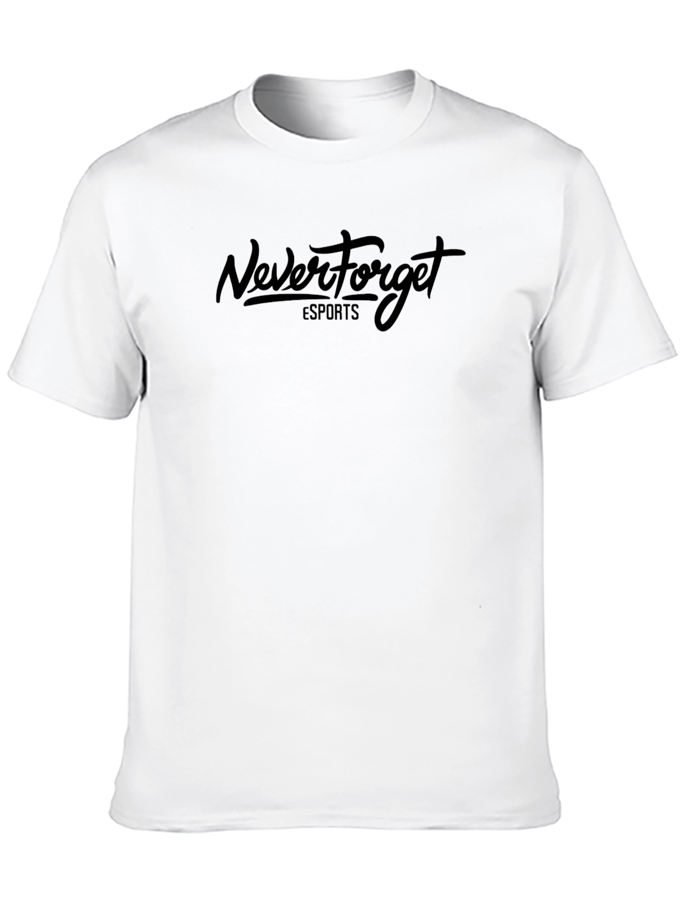 Never Forget Esports Black Graphic T-Shirt
