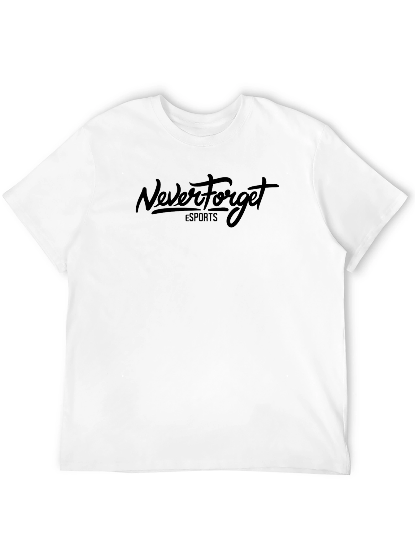 Never Forget Esports Black Graphic T-Shirt