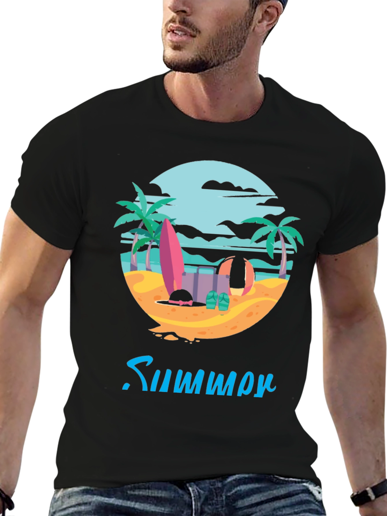 Summer Beach Graphic Tee