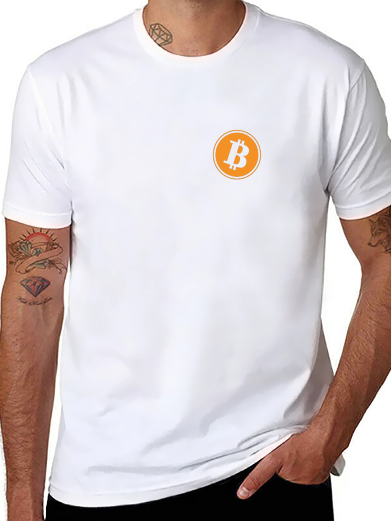 Bitcoin Logo Black T-Shirt - Crypto Currency Tee