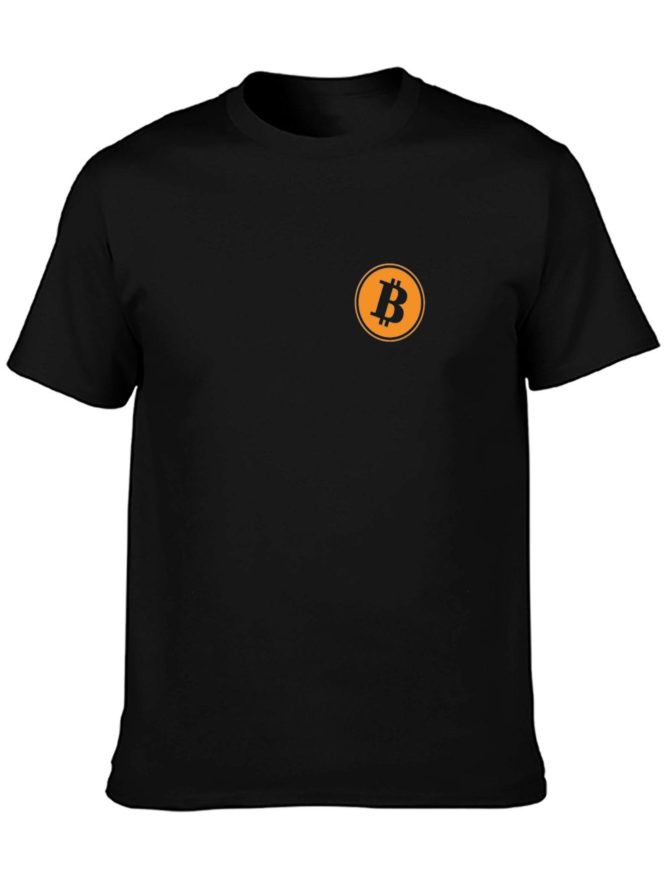 Bitcoin Logo Black T-Shirt - Crypto Currency Tee
