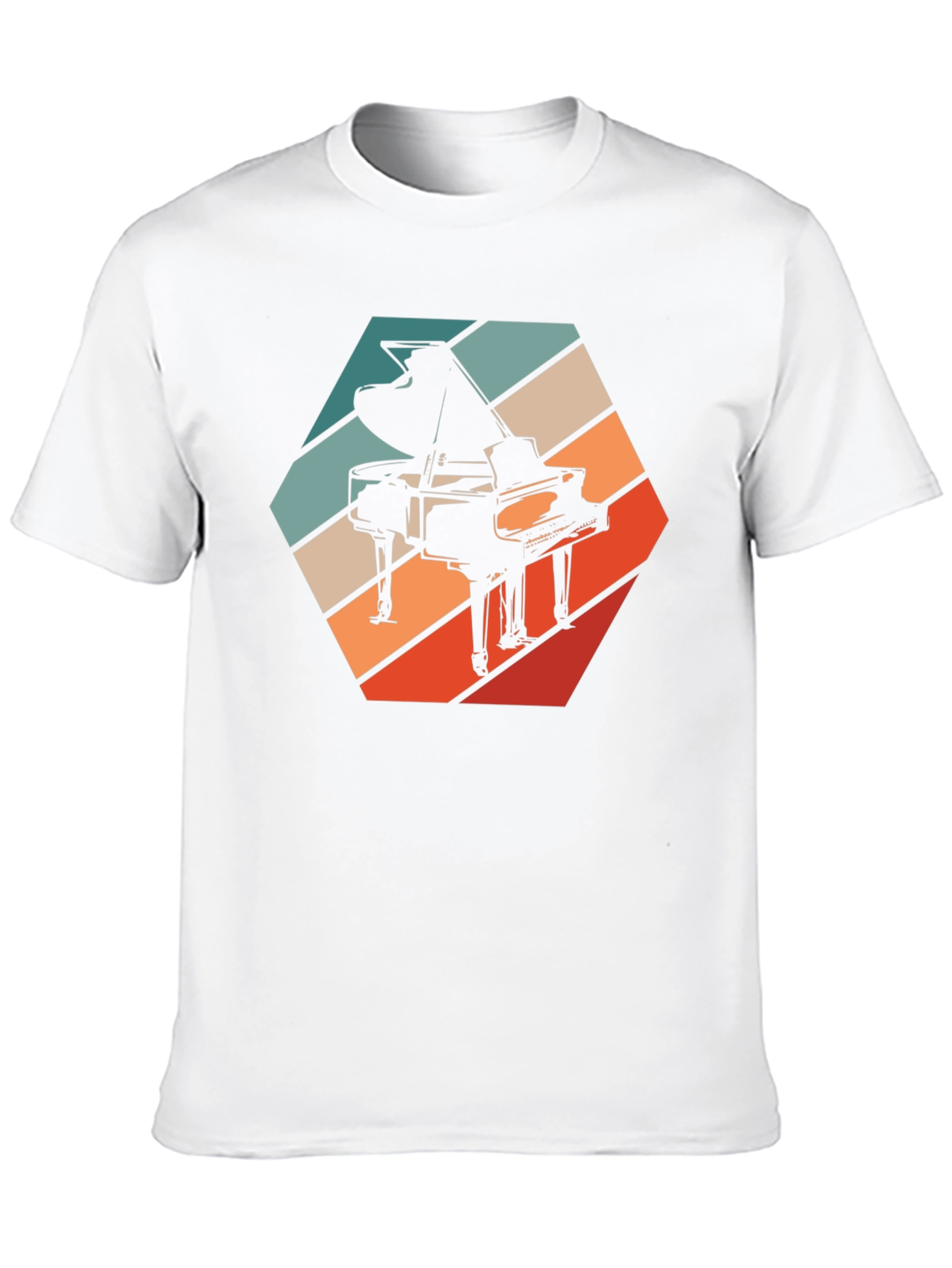 Retro Piano T-Shirt - Musical Instrument Graphic Tee