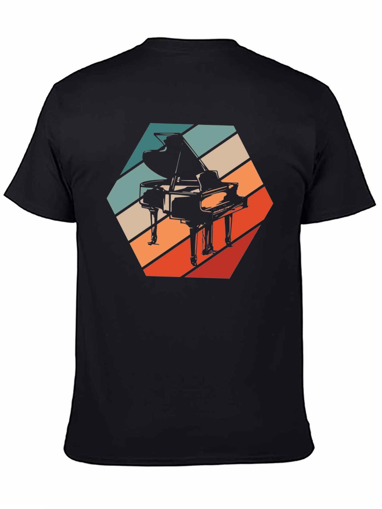 Retro Piano T-Shirt - Musical Instrument Graphic Tee
