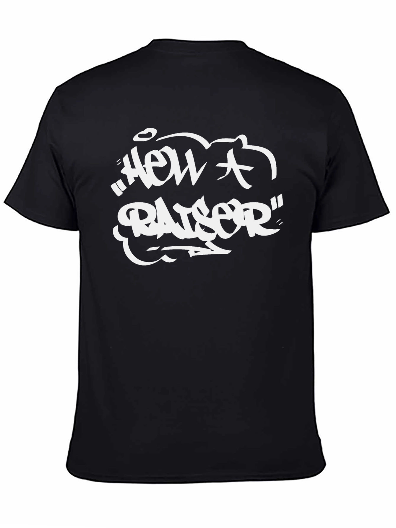 Hell A Raiser Graphic T-Shirt - Bold Black Tee