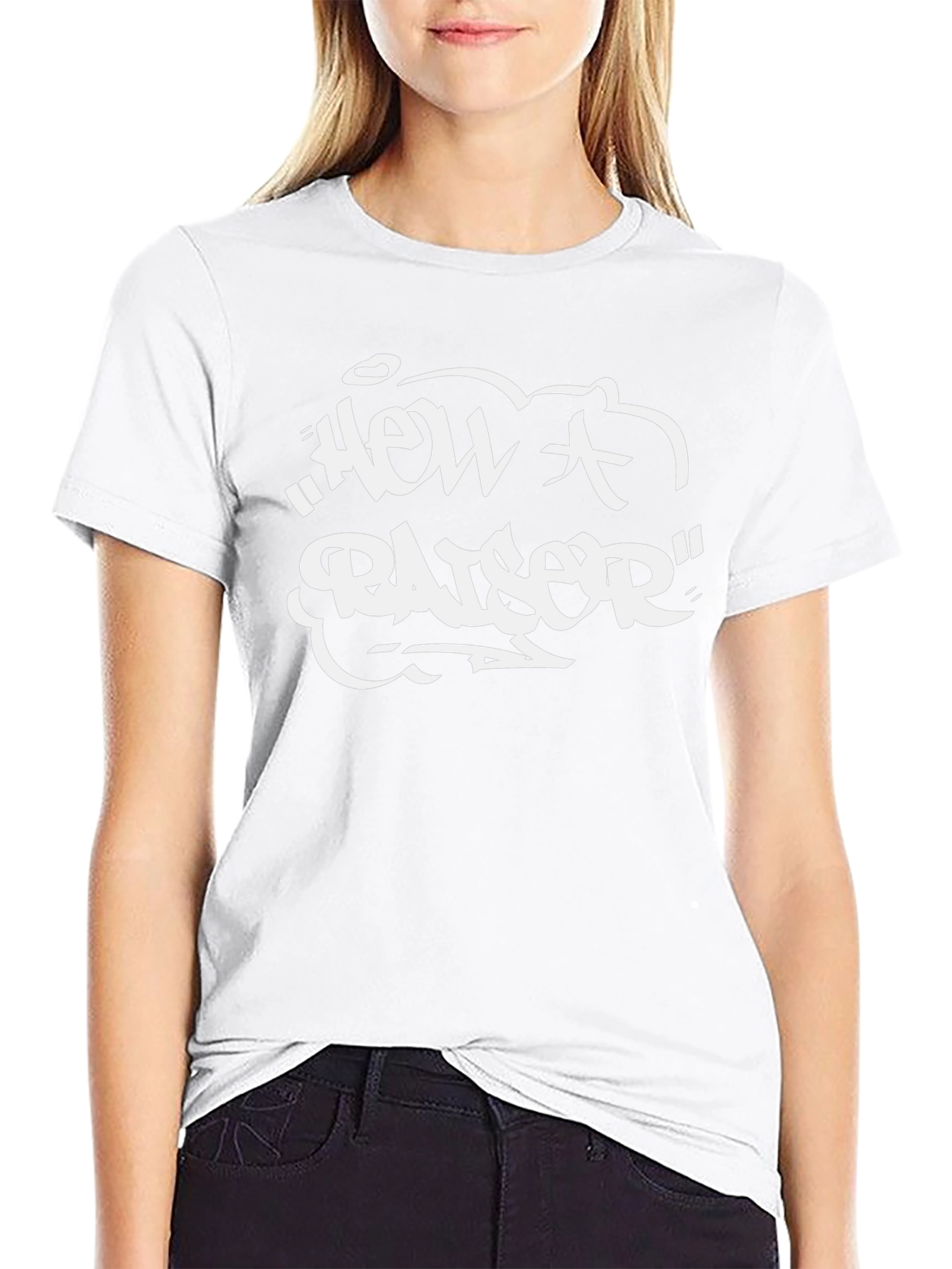 Hell A Raiser Graphic T-Shirt - Bold Black Tee
