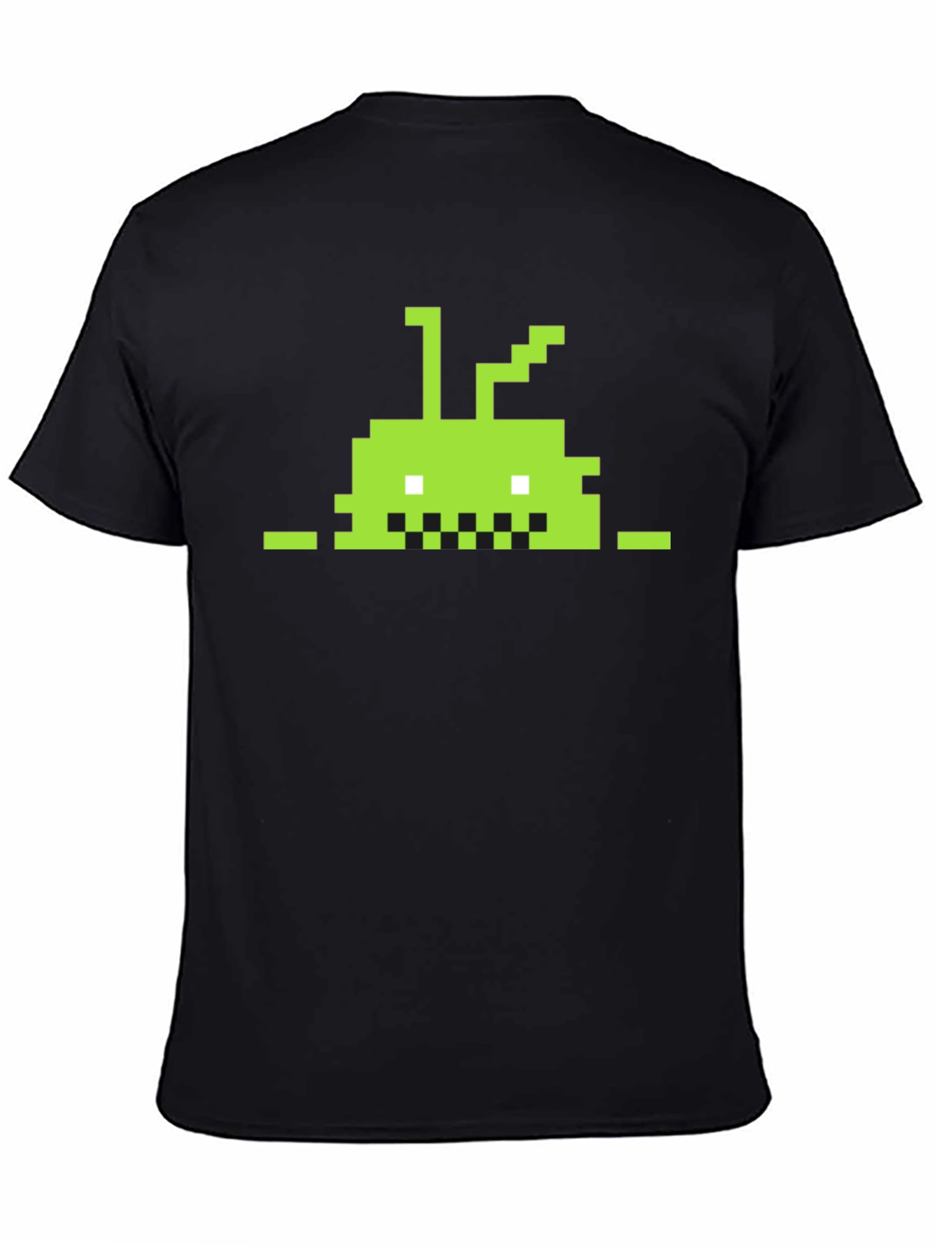 Retro Pixel Android T-Shirt - Black