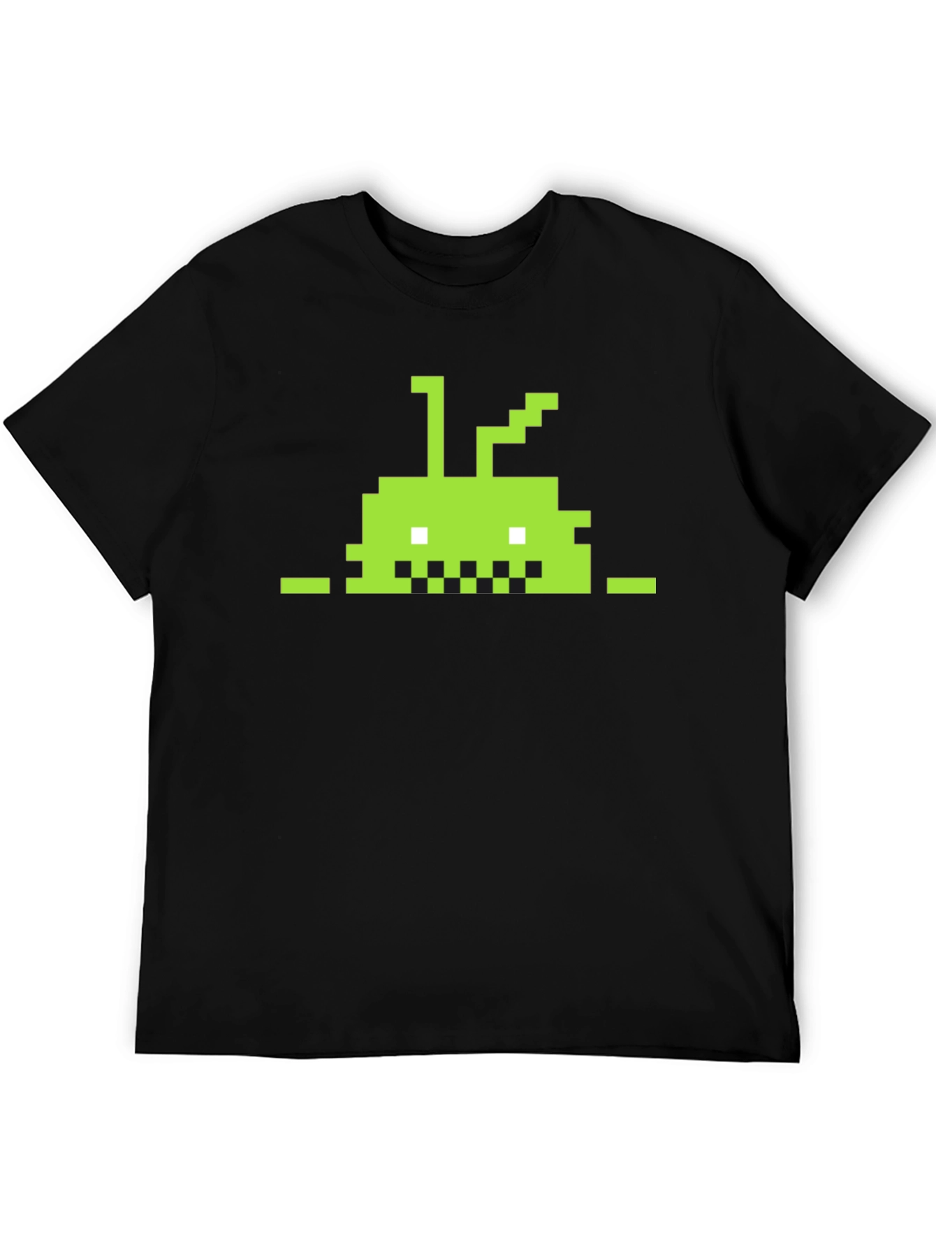 Retro Pixel Android T-Shirt - Black