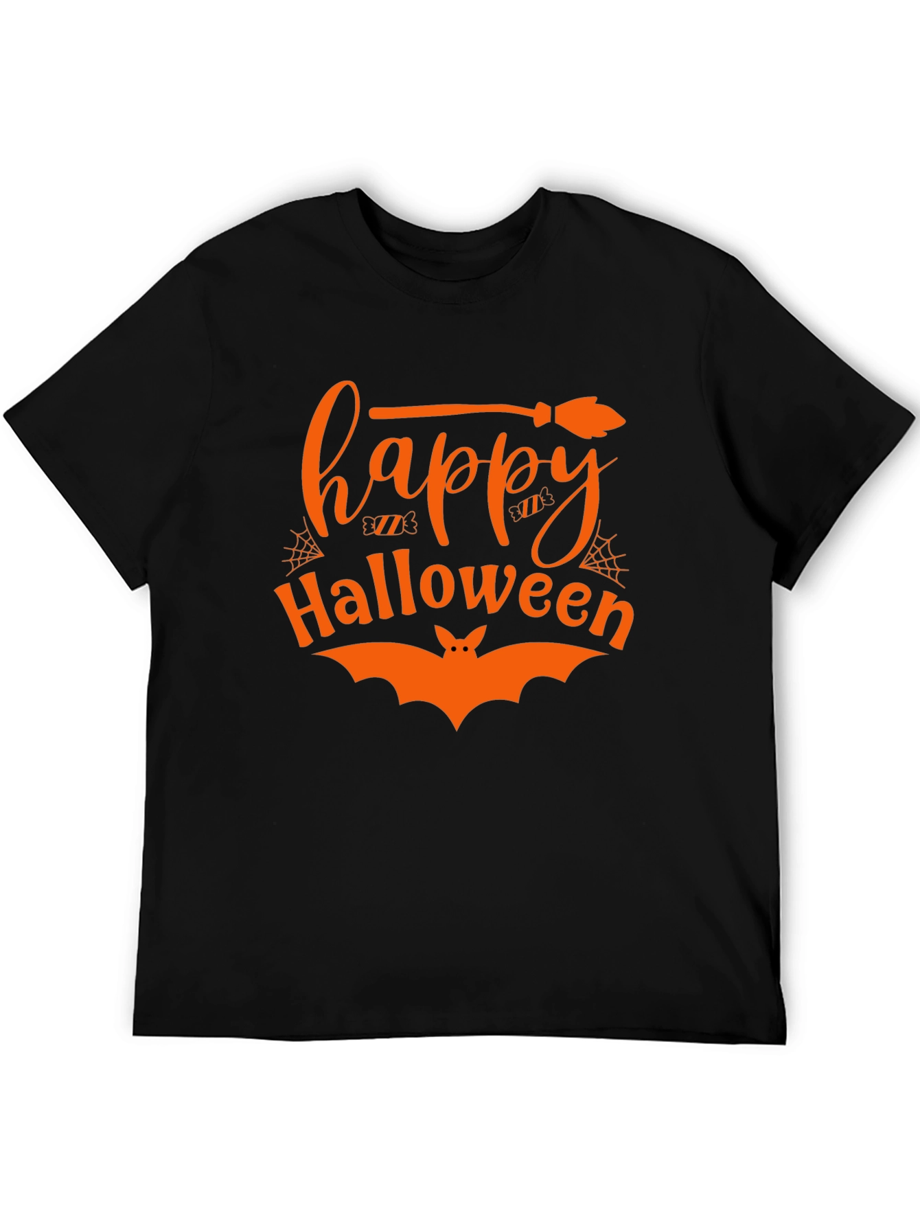 Happy Halloween T-Shirt - Black Cotton Tee