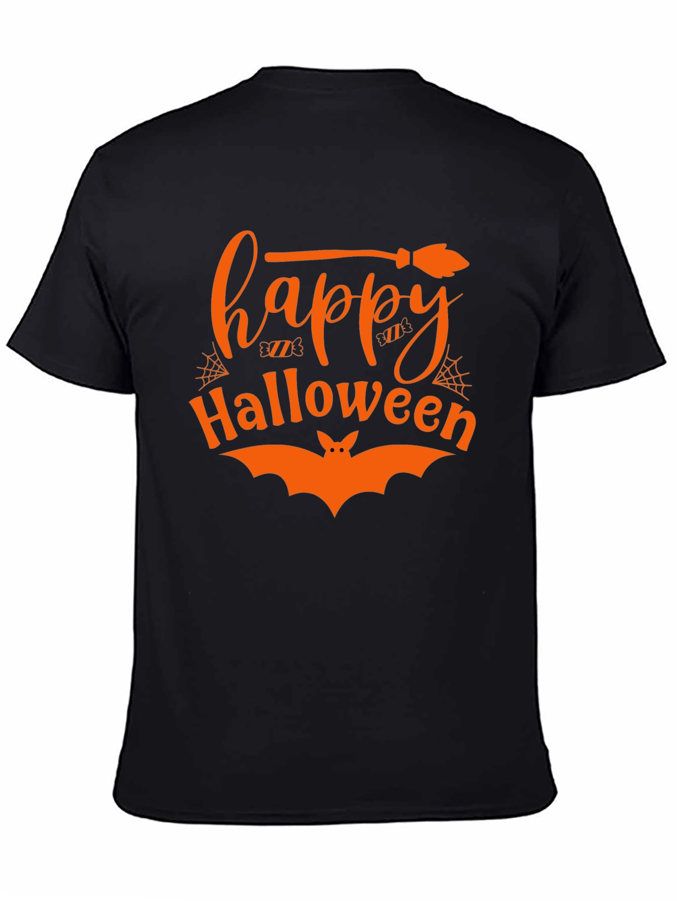 Happy Halloween T-Shirt - Black Cotton Tee