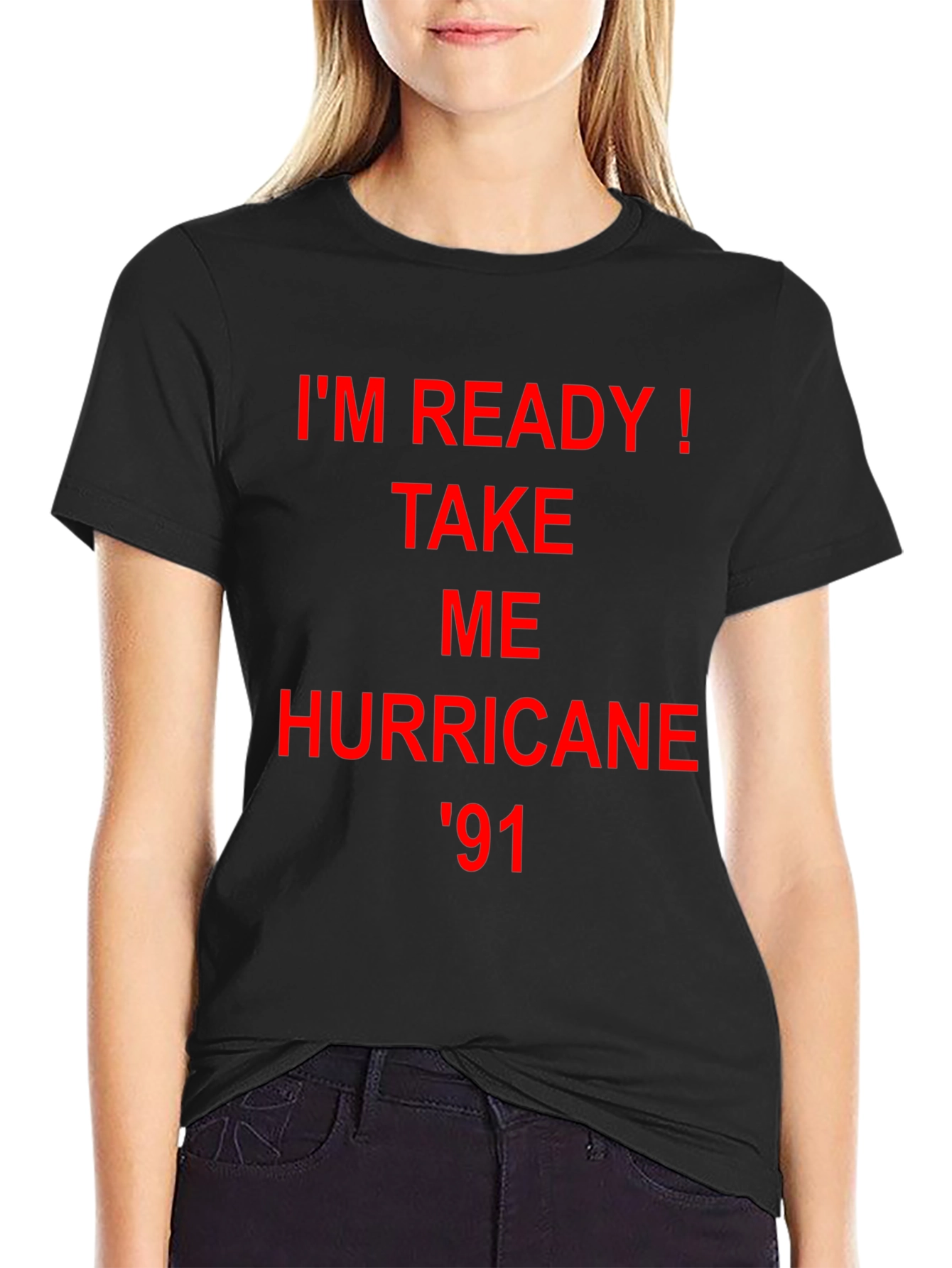 Im Ready! Hurricane 91 Graphic Tee - Black