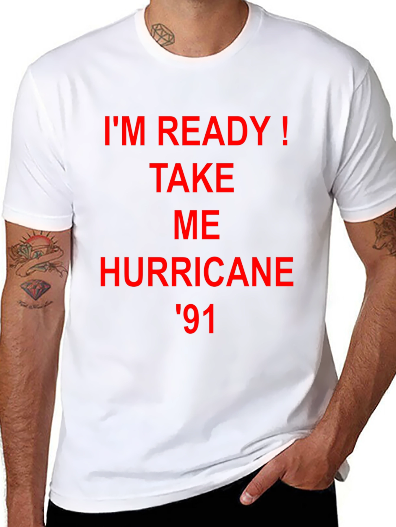 Im Ready! Hurricane 91 Graphic Tee - Black