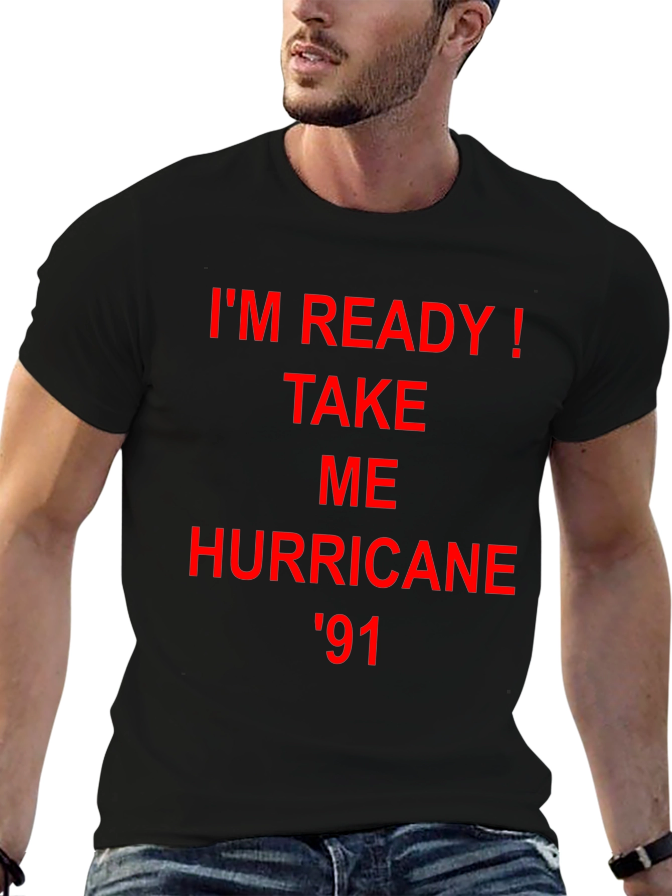 Im Ready! Hurricane 91 Graphic Tee - Black
