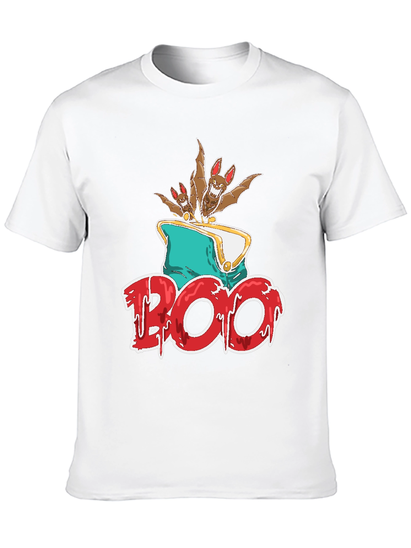 Boo Bats Graphic Tee Halloween Spooky Shirt