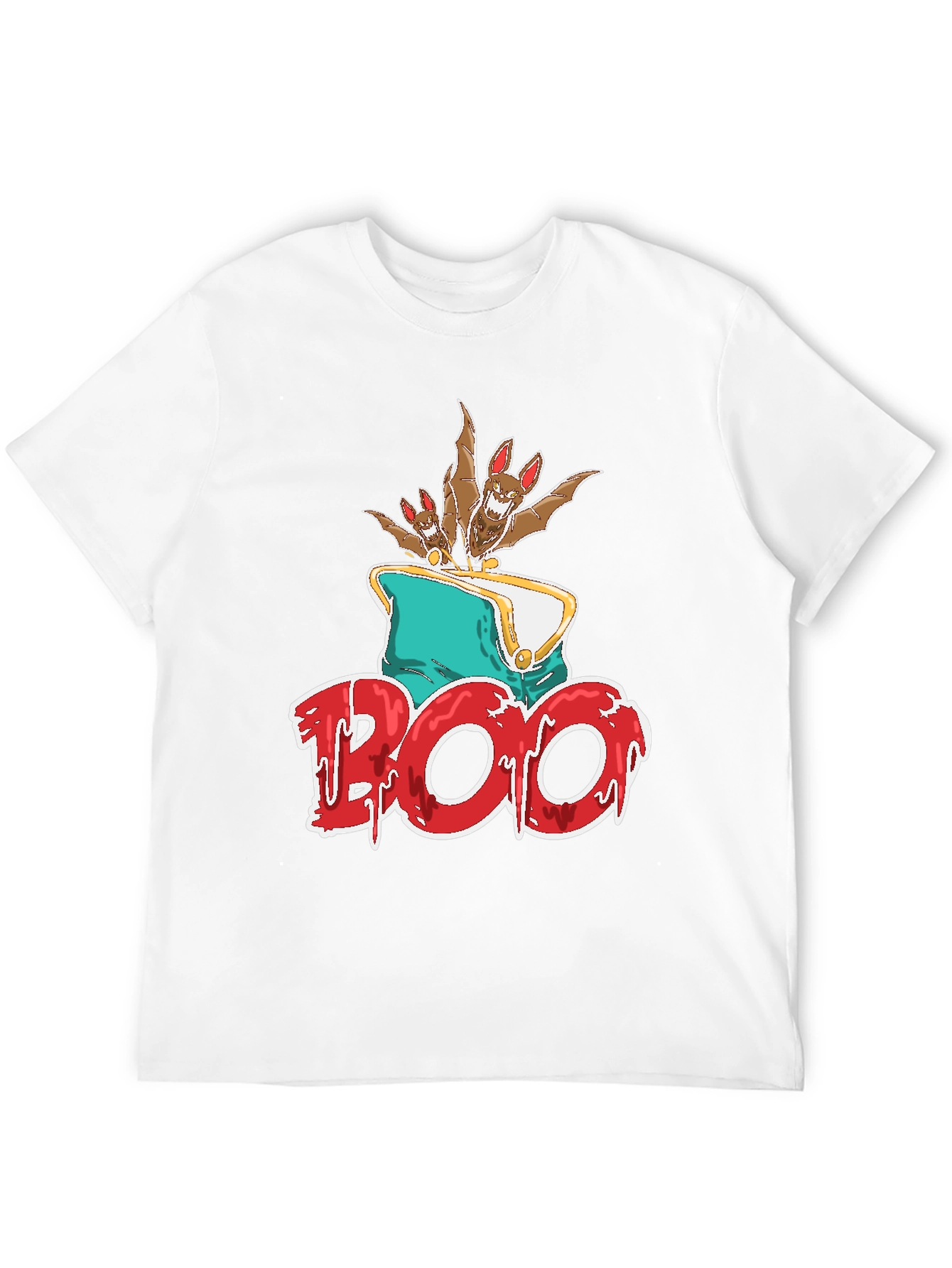 Boo Bats Graphic Tee Halloween Spooky Shirt