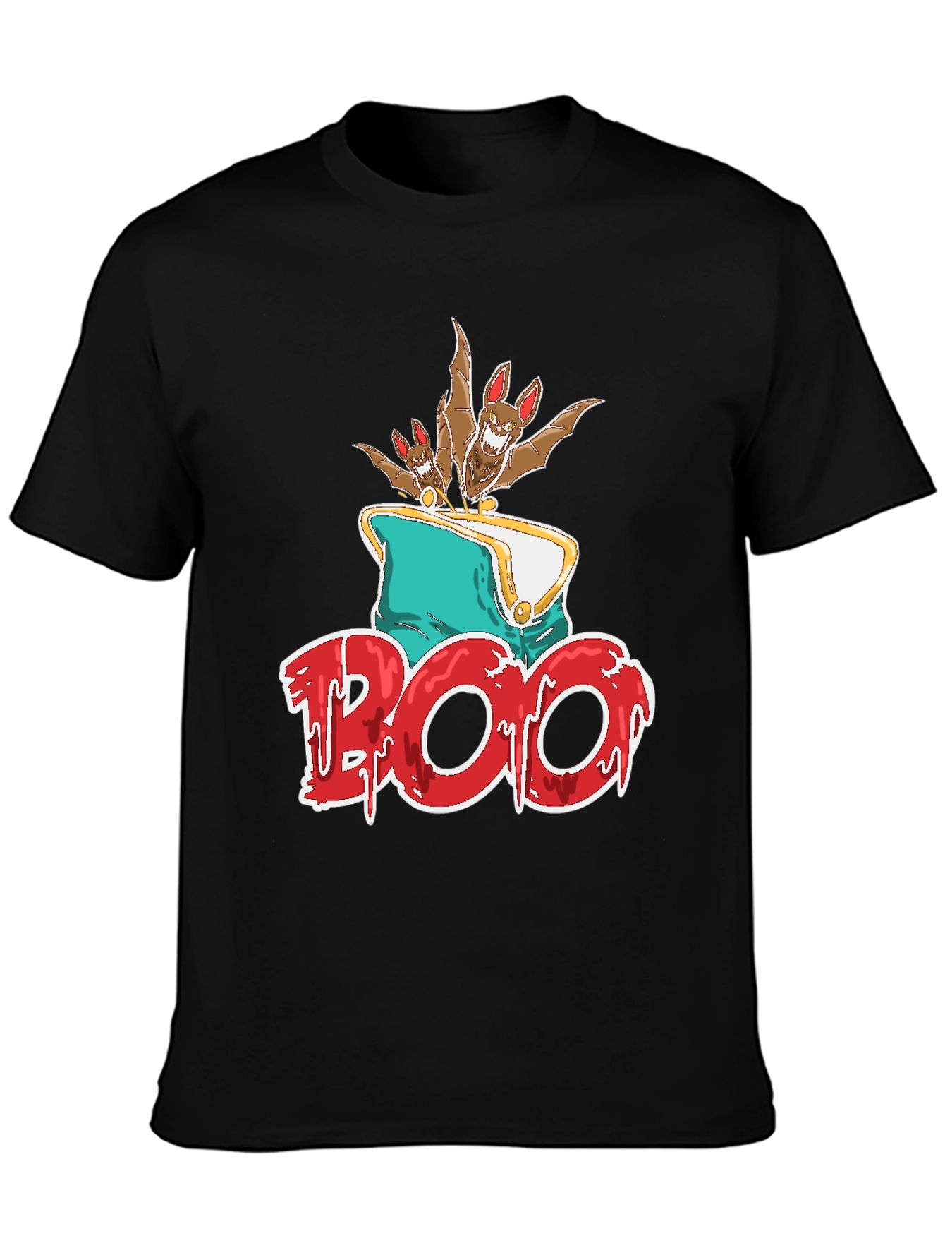 Boo Bats Graphic Tee Halloween Spooky Shirt