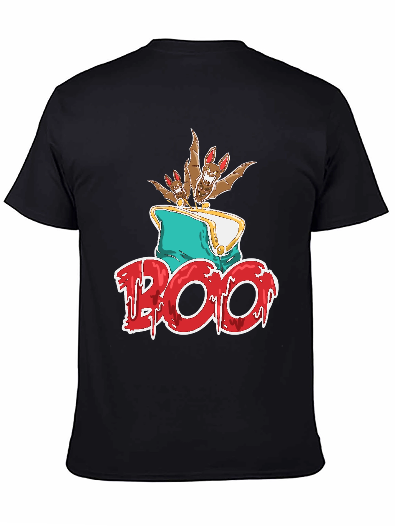 Boo Bats Graphic Tee Halloween Spooky Shirt