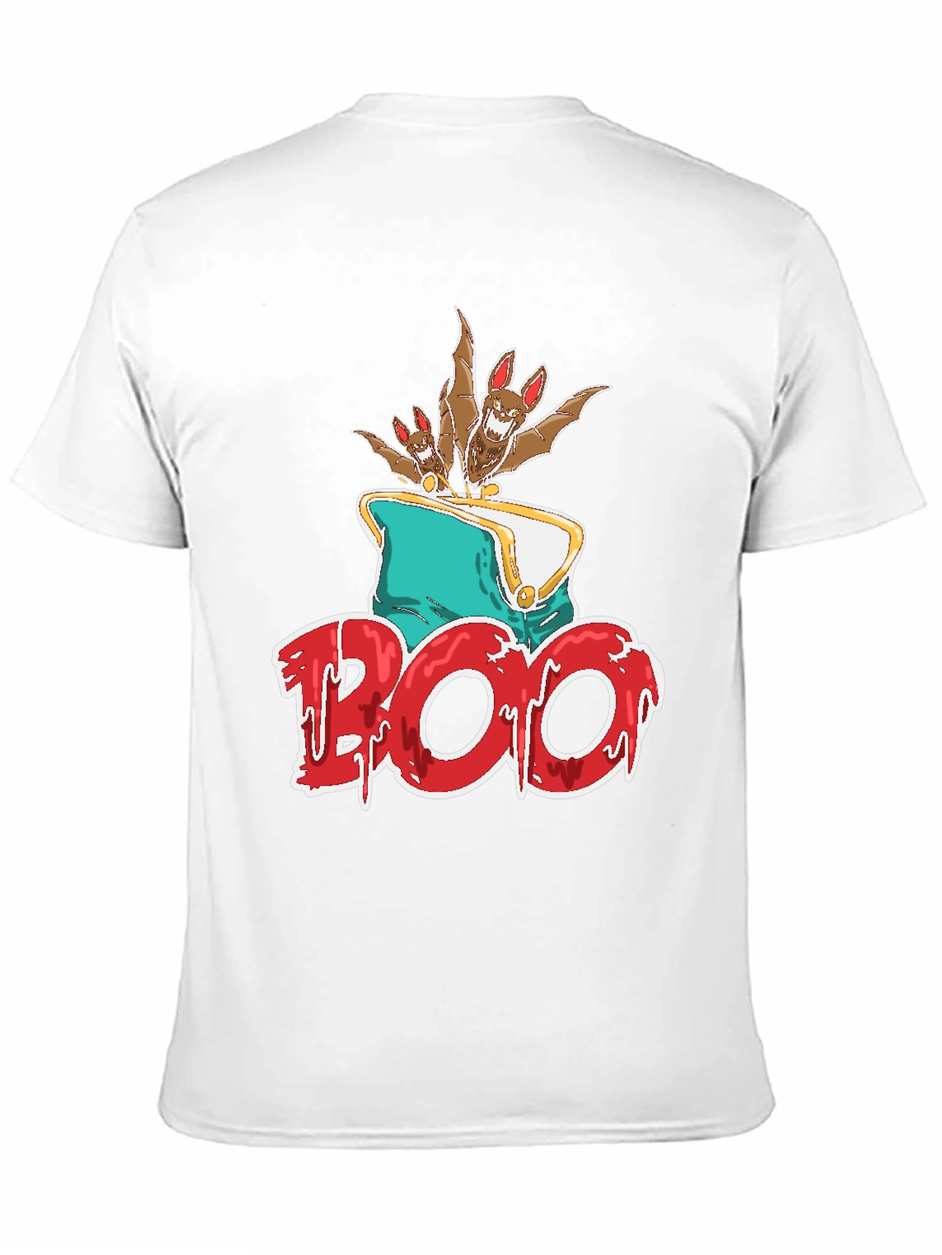 Boo Bats Graphic Tee Halloween Spooky Shirt
