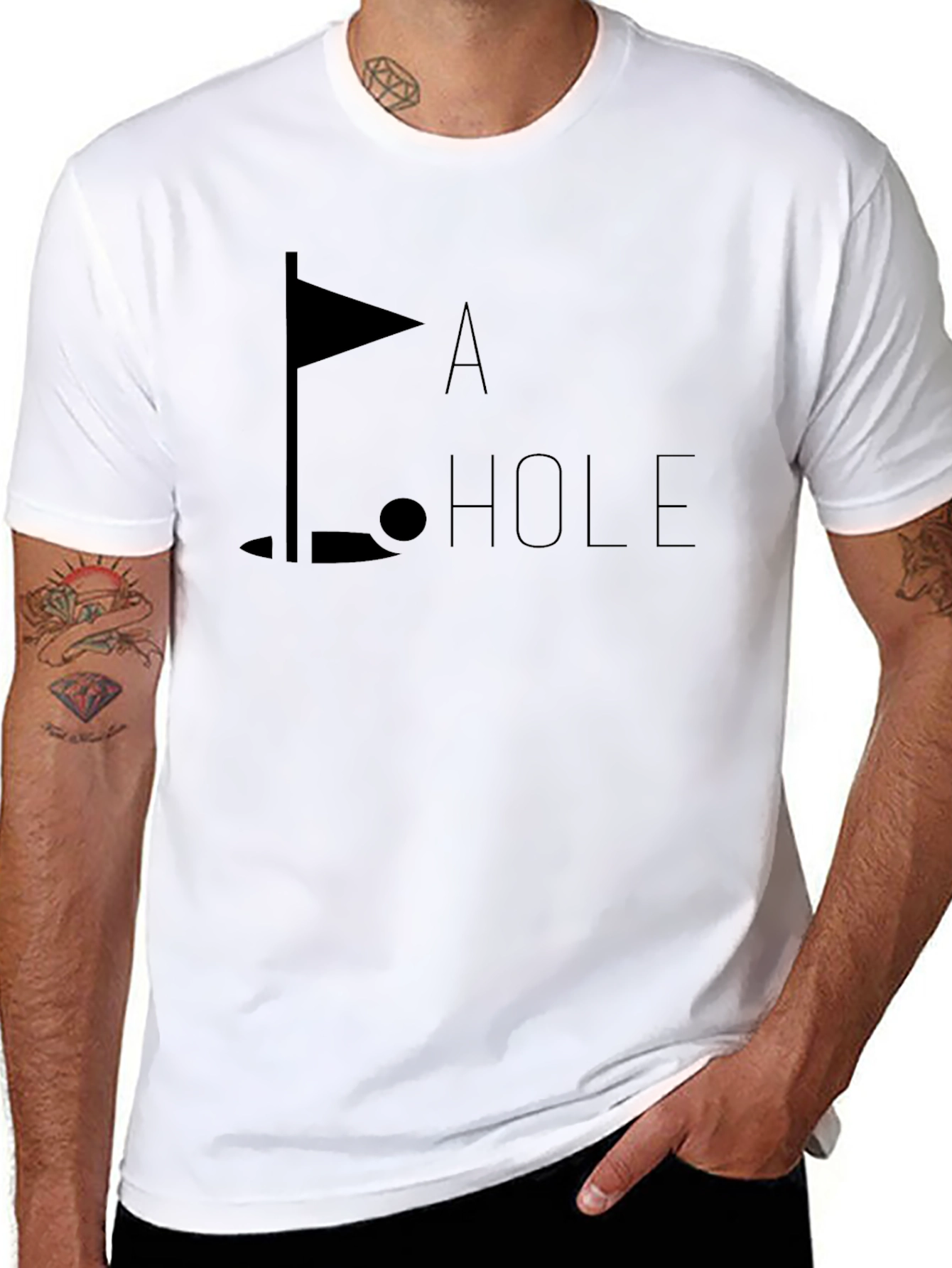 Golf Humor Tee - A Hole T-Shirt