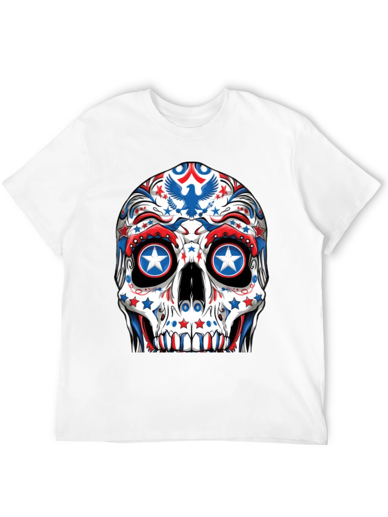 Patriotic Skull T-Shirt - USA Theme