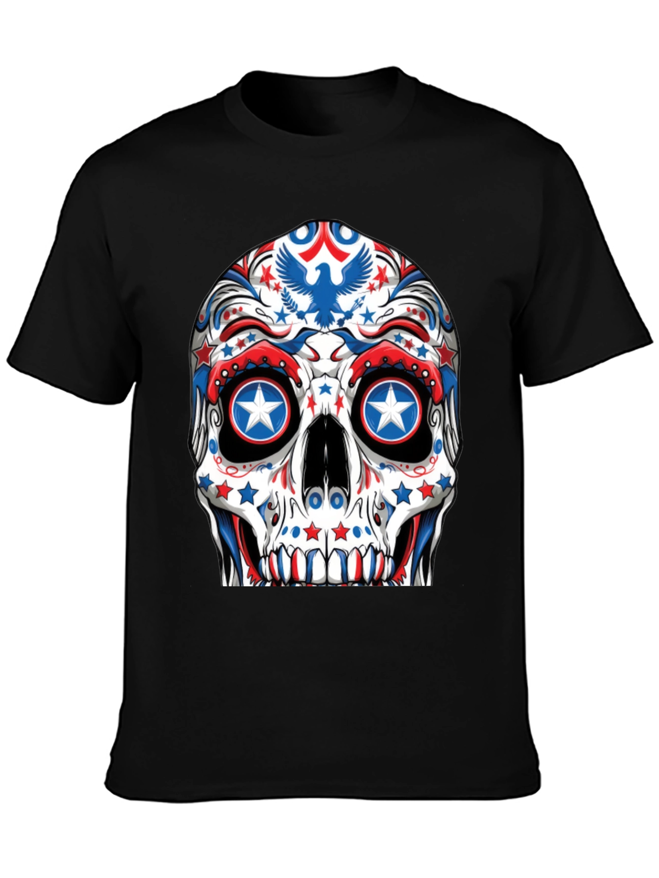 Patriotic Skull T-Shirt - USA Theme