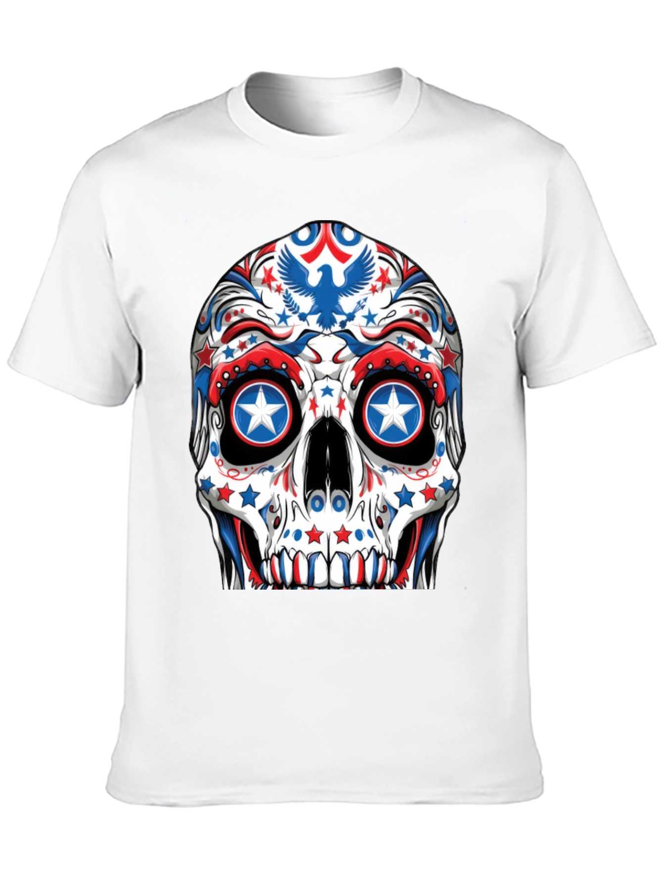 Patriotic Skull T-Shirt - USA Theme