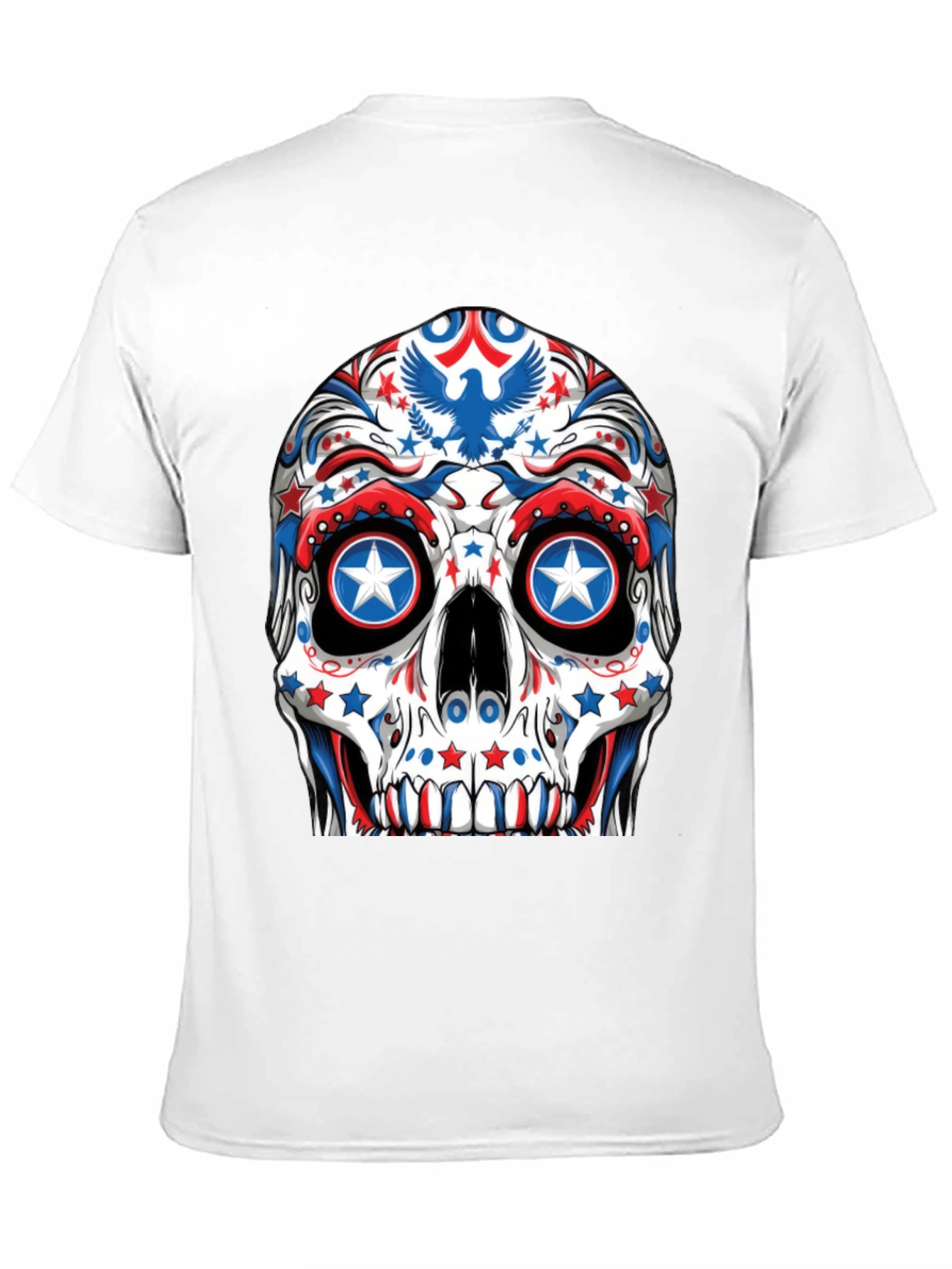 Patriotic Skull T-Shirt - USA Theme