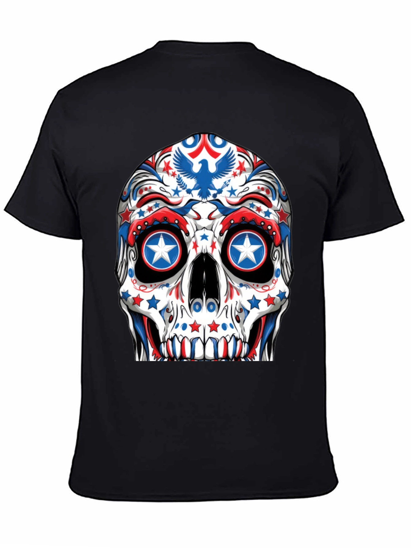 Patriotic Skull T-Shirt - USA Theme