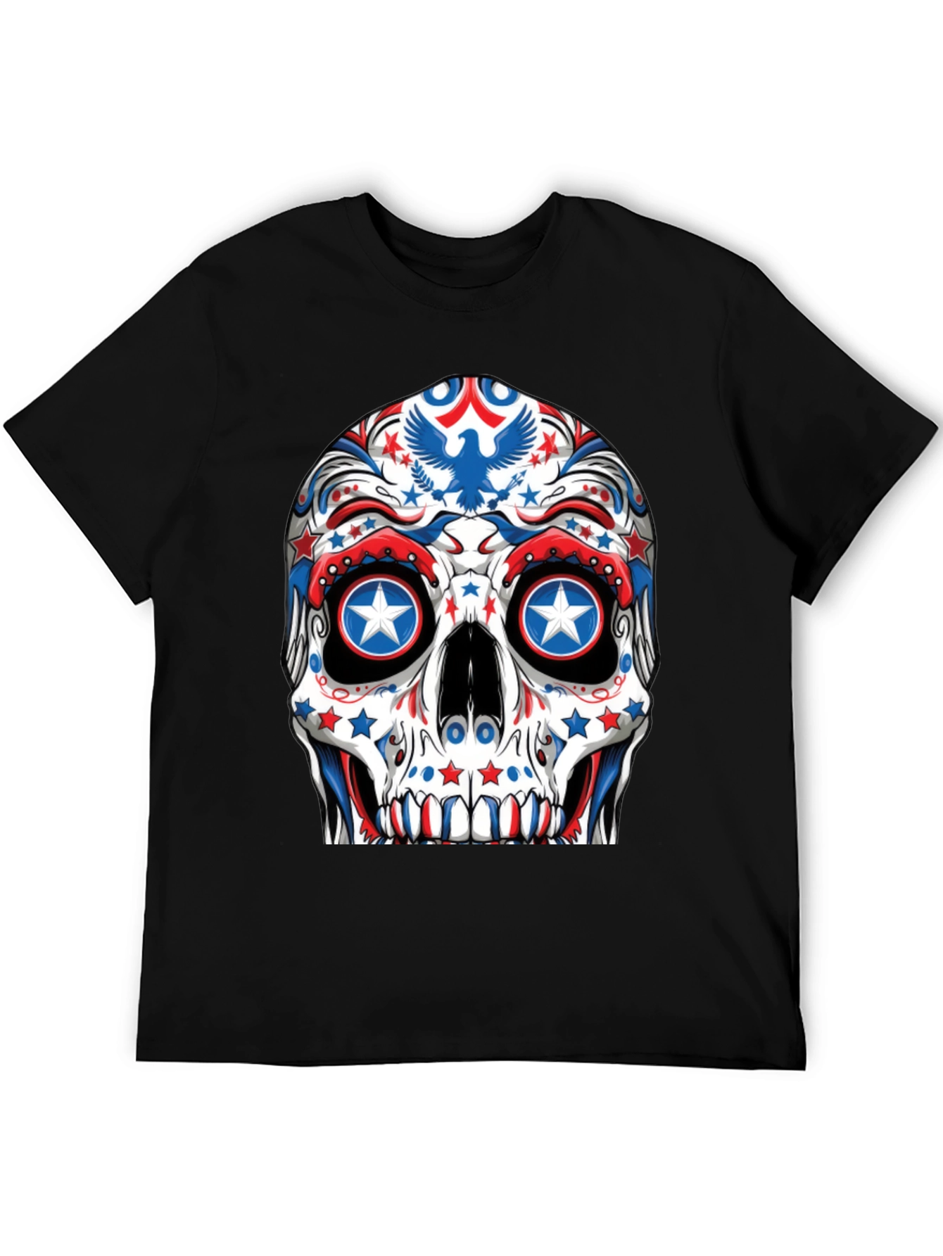 Patriotic Skull T-Shirt - USA Theme