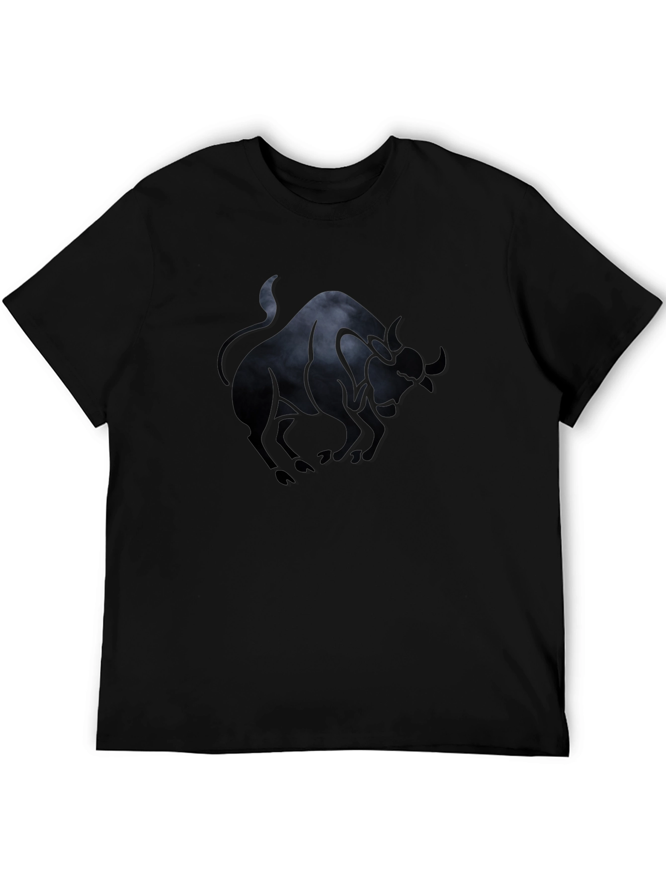 Black Taurus Graphic Tee - Zodiac Style