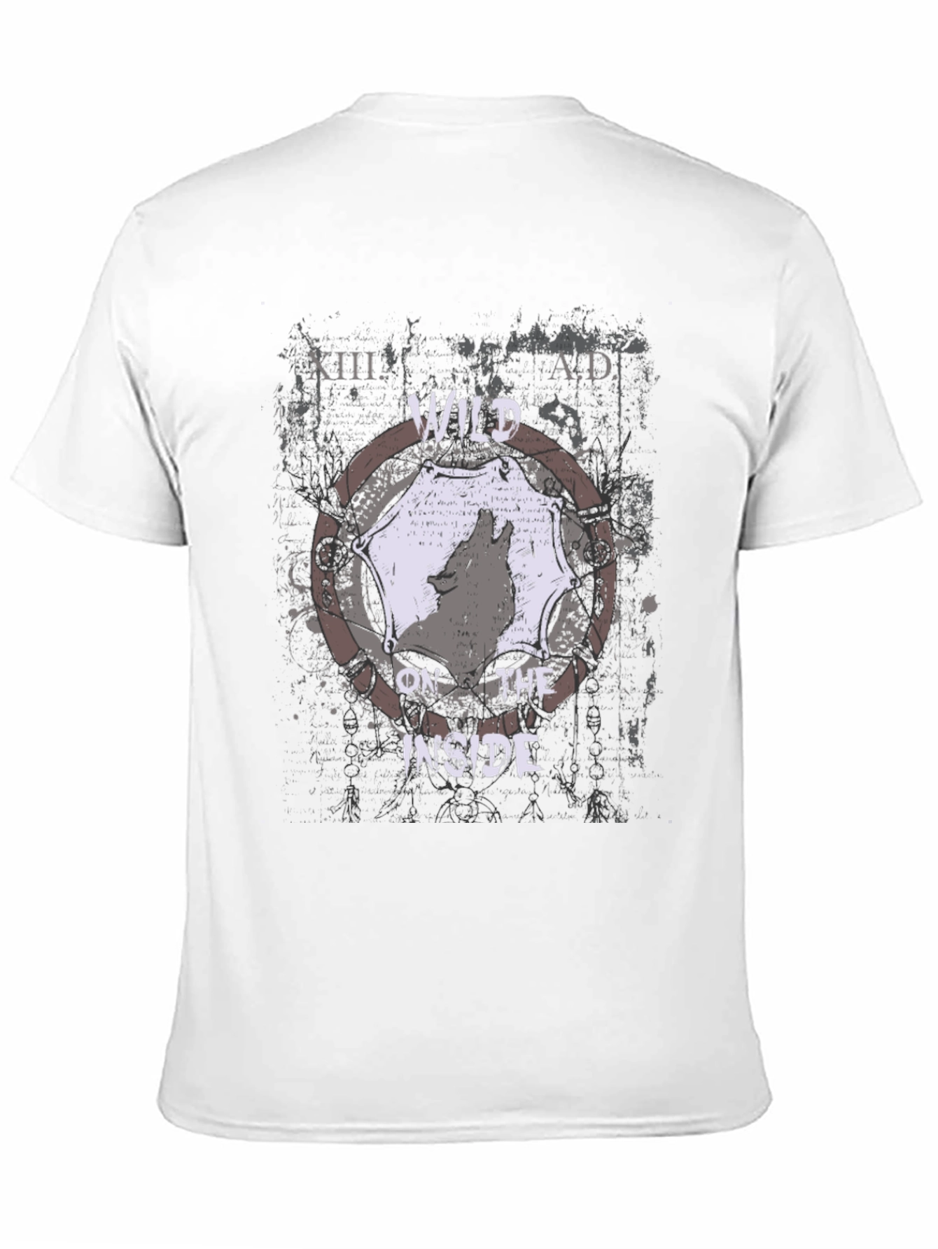 Wild Inside Mens Graphic Tee - Black