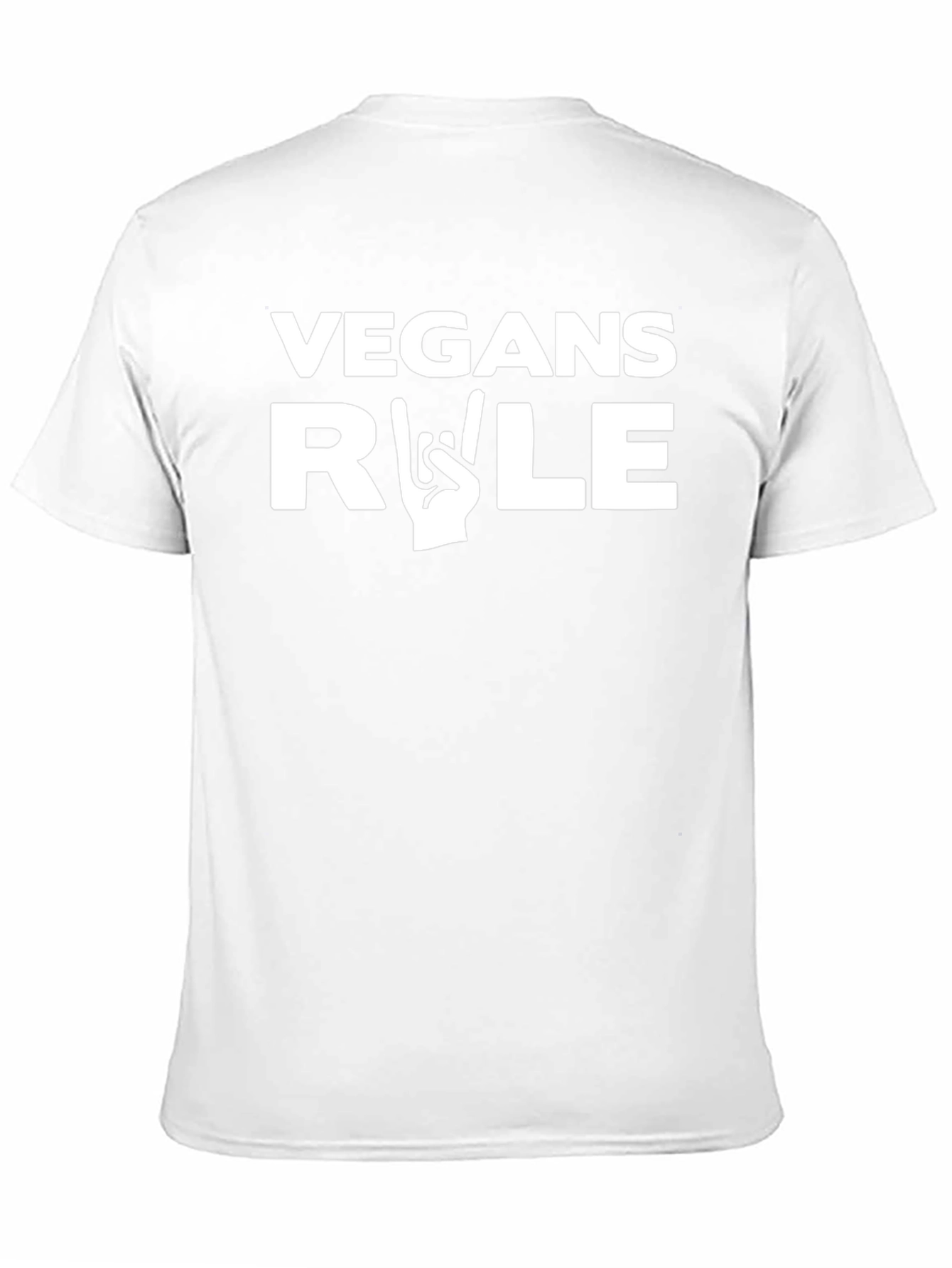 Vegans Rule Graphic T-Shirt - Black