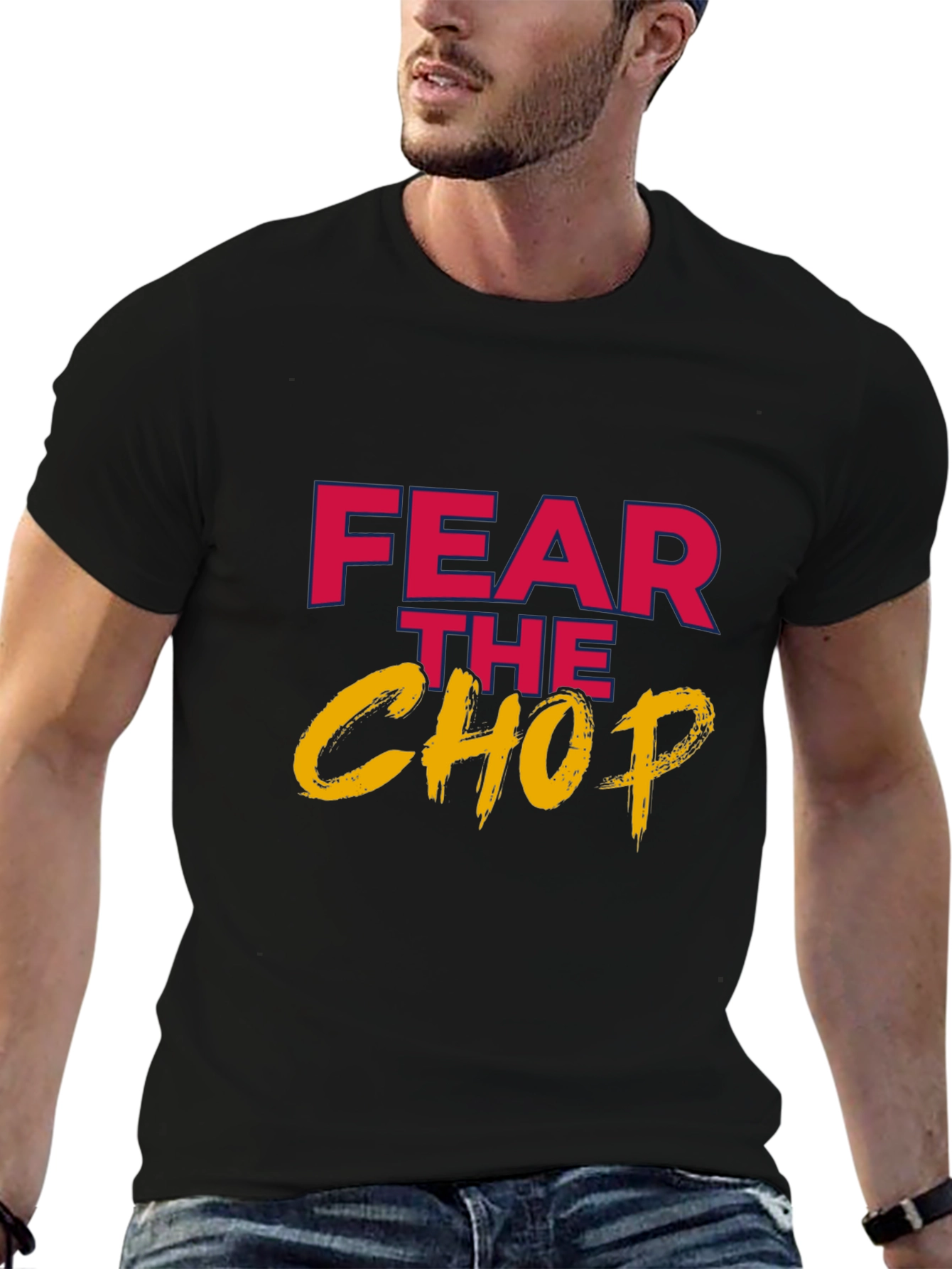 Fear the Chop Graphic Tee - Casual Comfort