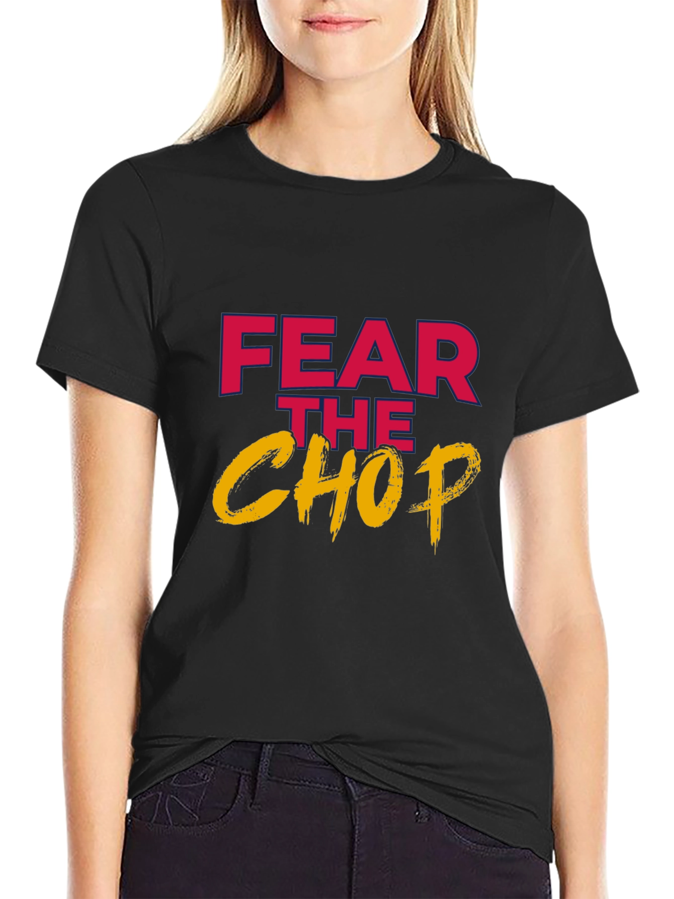 Fear the Chop Graphic Tee - Casual Comfort