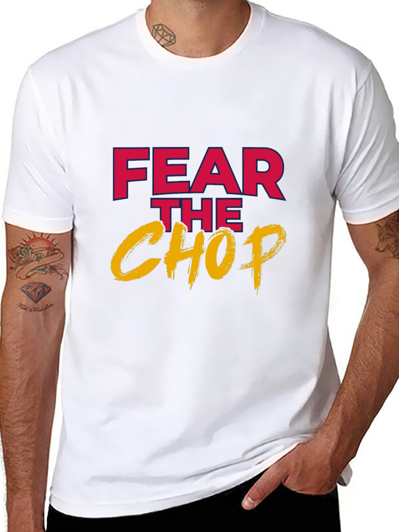 Fear the Chop Graphic Tee - Casual Comfort