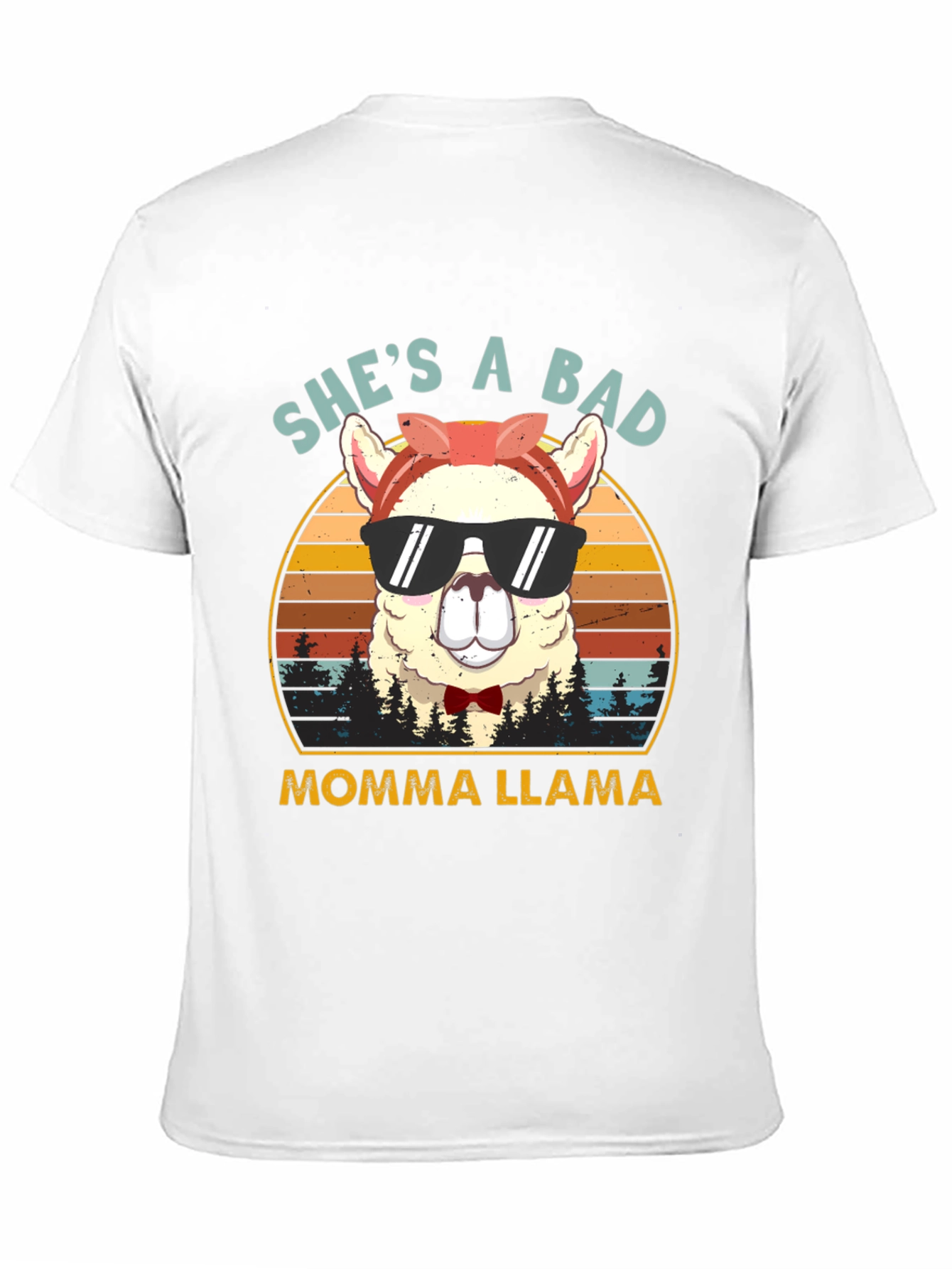 Shes a Bad Momma Llama Graphic T-Shirt