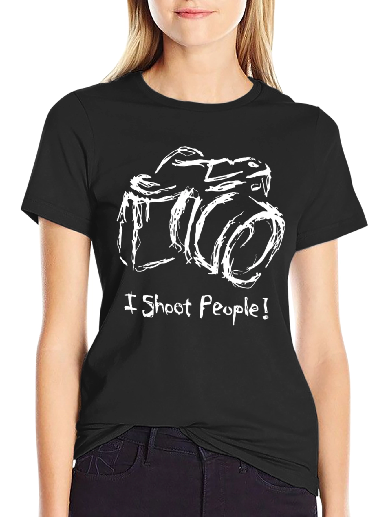 I Shoot People Camera T-Shirt - Photographer Tee