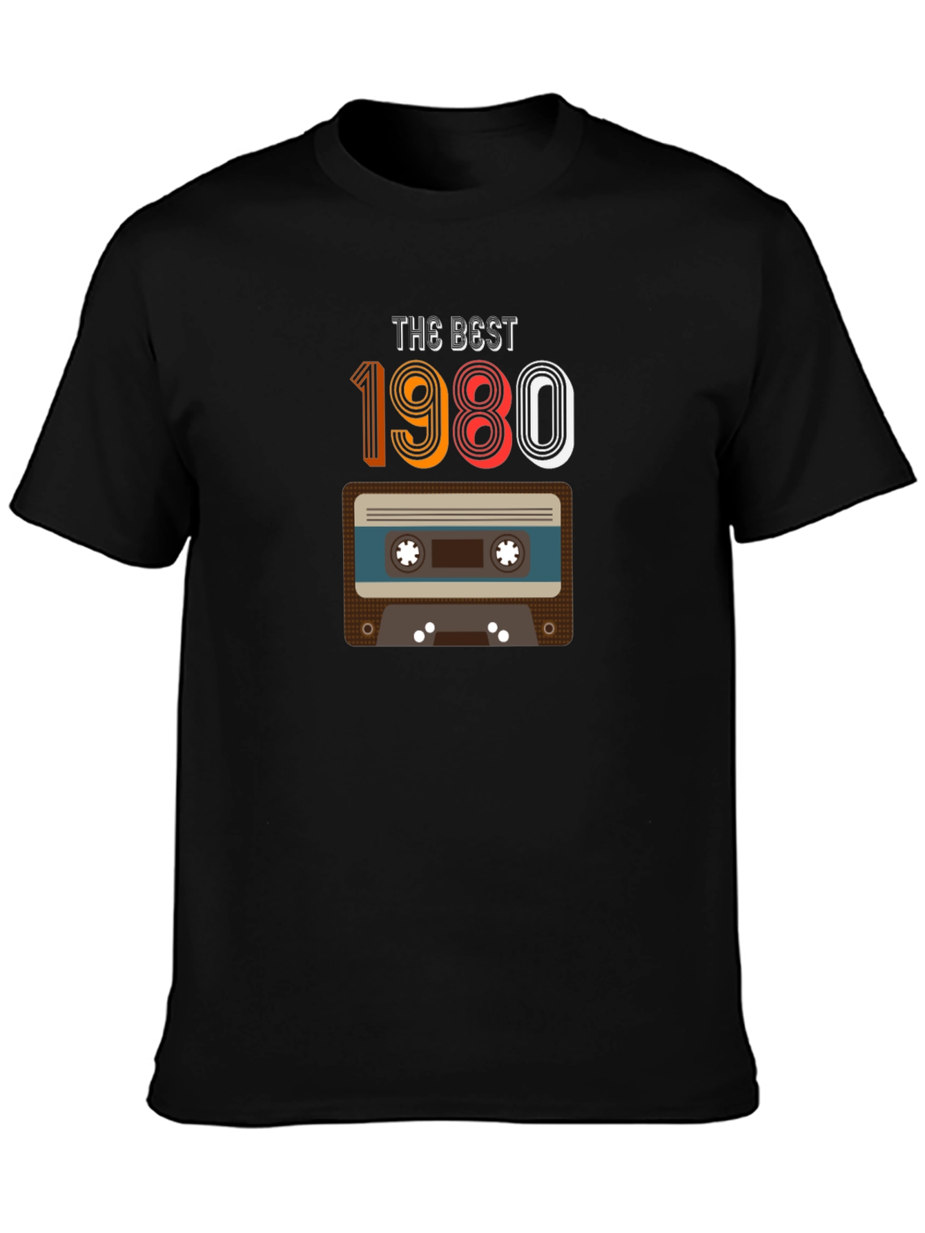 Retro 1980 Cassette Tape Graphic T-Shirt