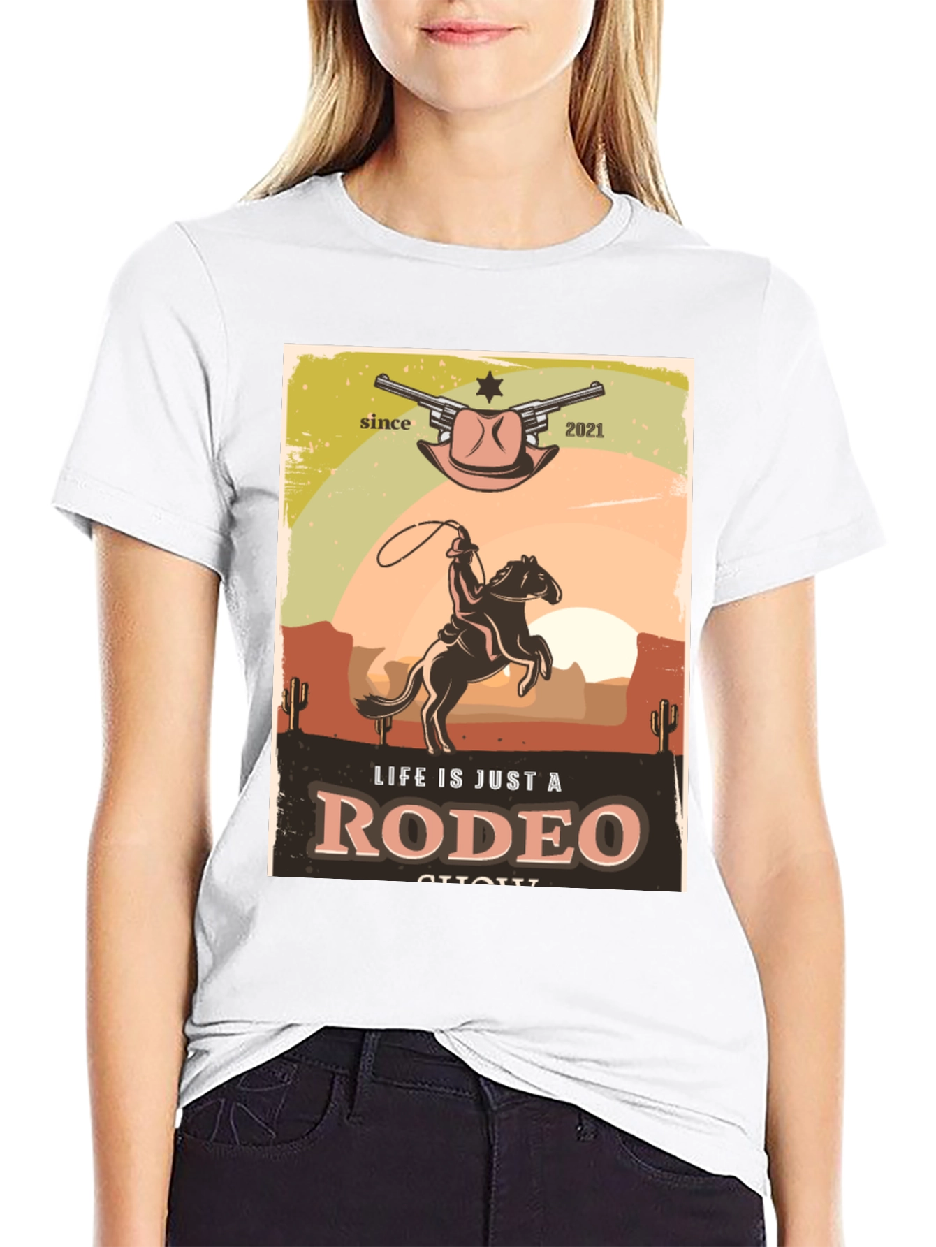 Life Is Just A Rodeo T-Shirt - Western Design