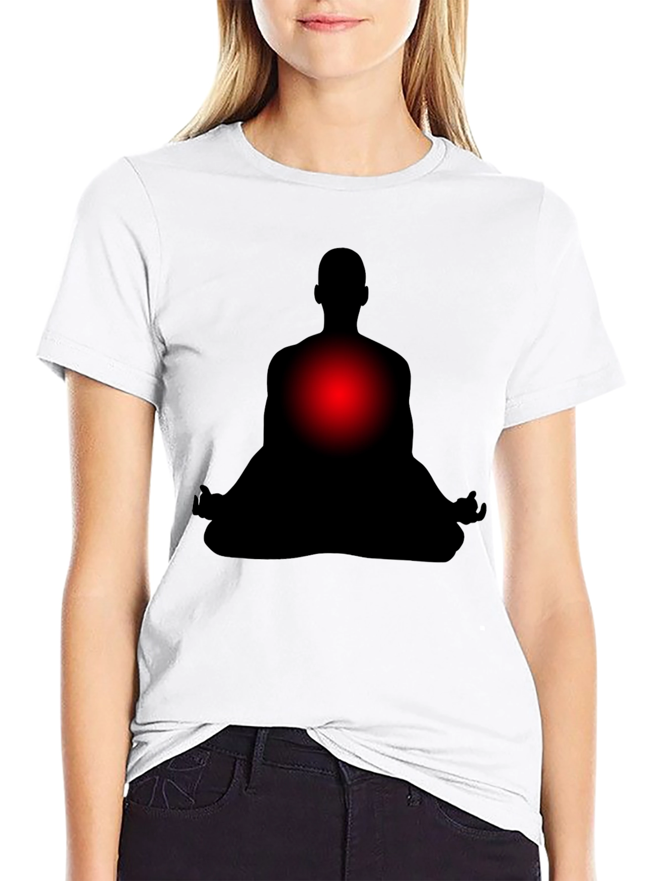 Meditative Silhouette T-Shirt - Relax & Focus