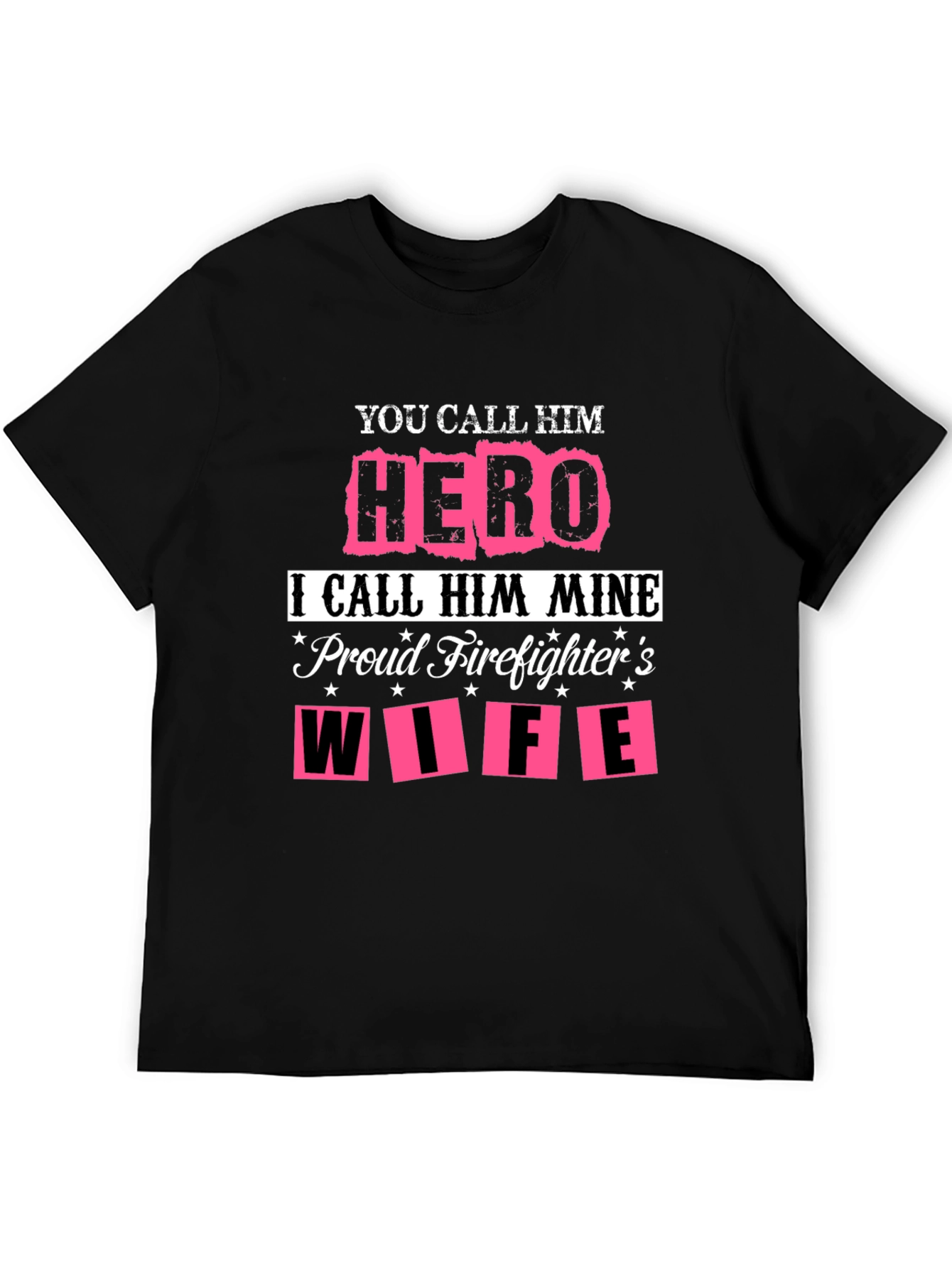 Proud Firefighters Wife Graphic Tee
