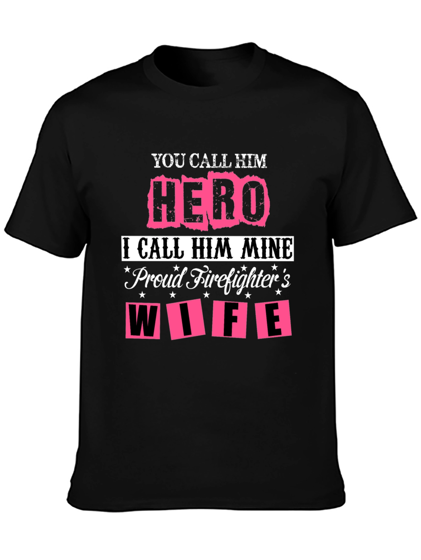 Proud Firefighters Wife Graphic Tee