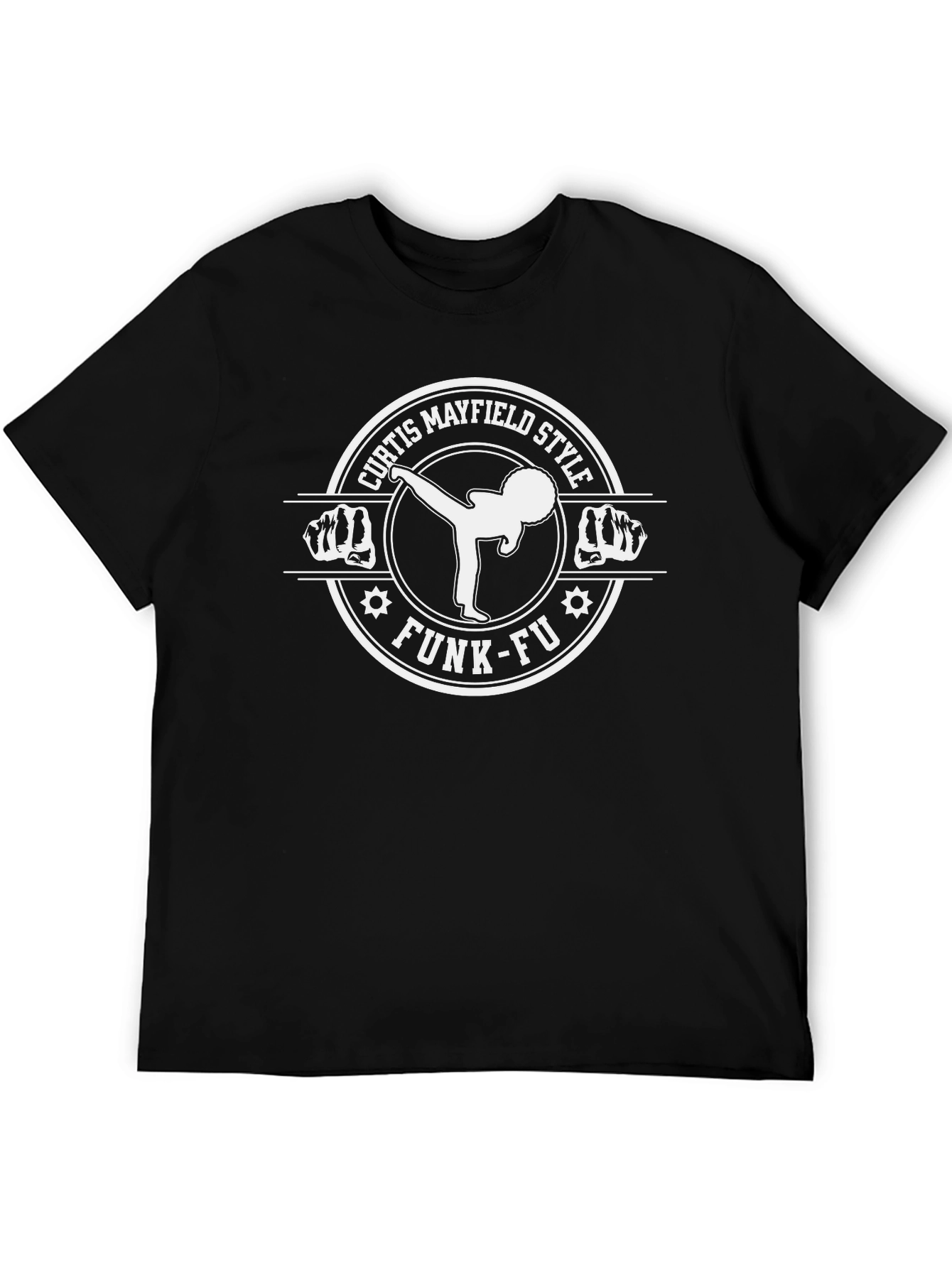 Curtis Mayfield Funk-Fu Style Graphic T-Shirt