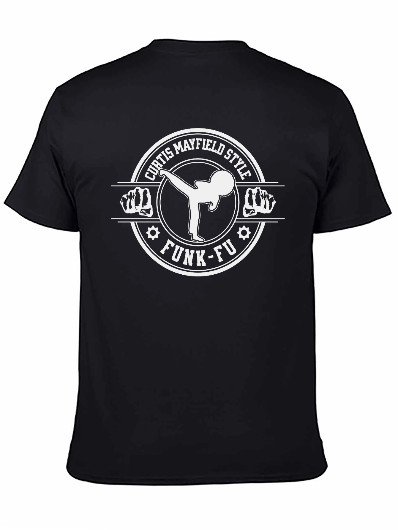 Curtis Mayfield Funk-Fu Style Graphic T-Shirt
