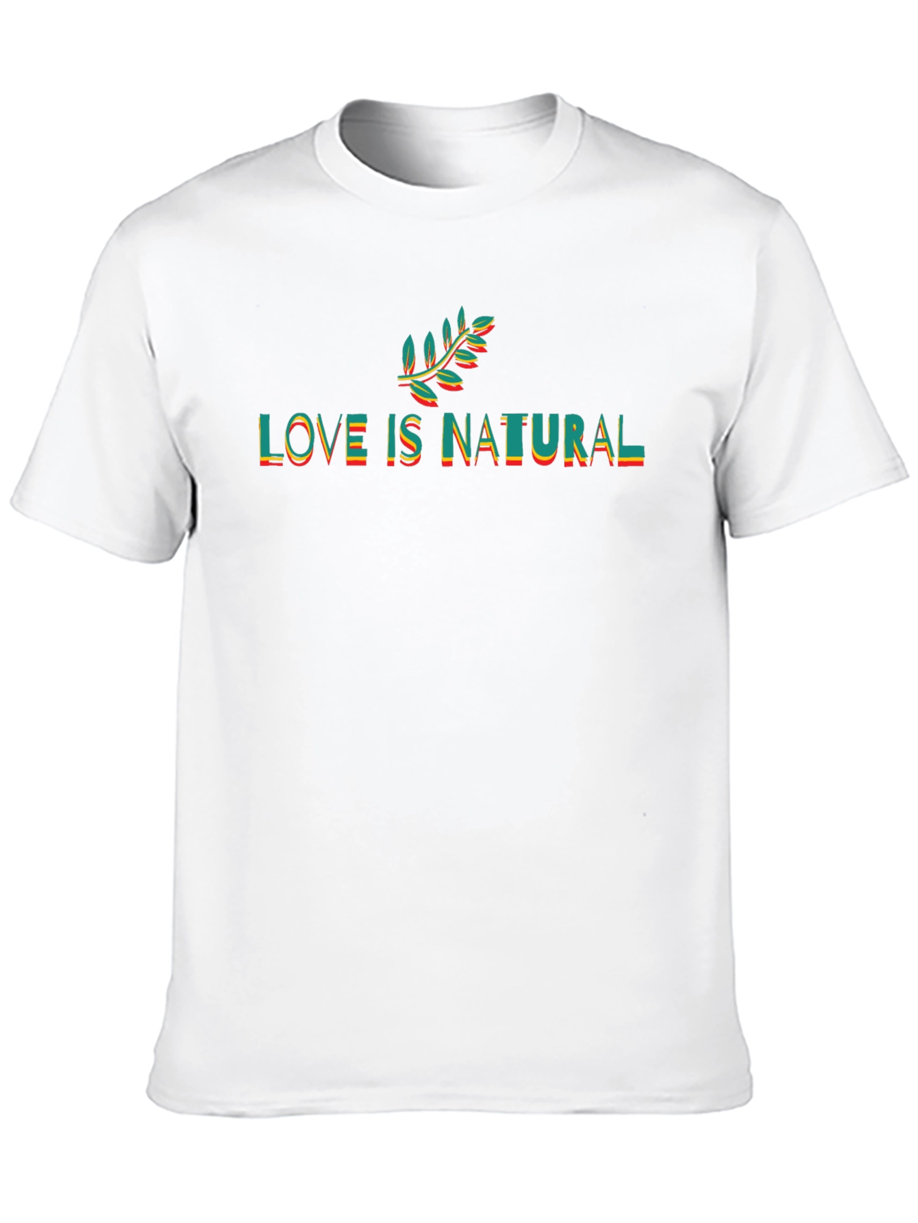Love Is Natural Graphic Tee - Black
