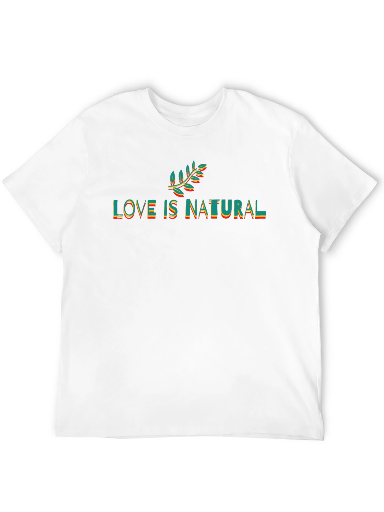 Love Is Natural Graphic Tee - Black