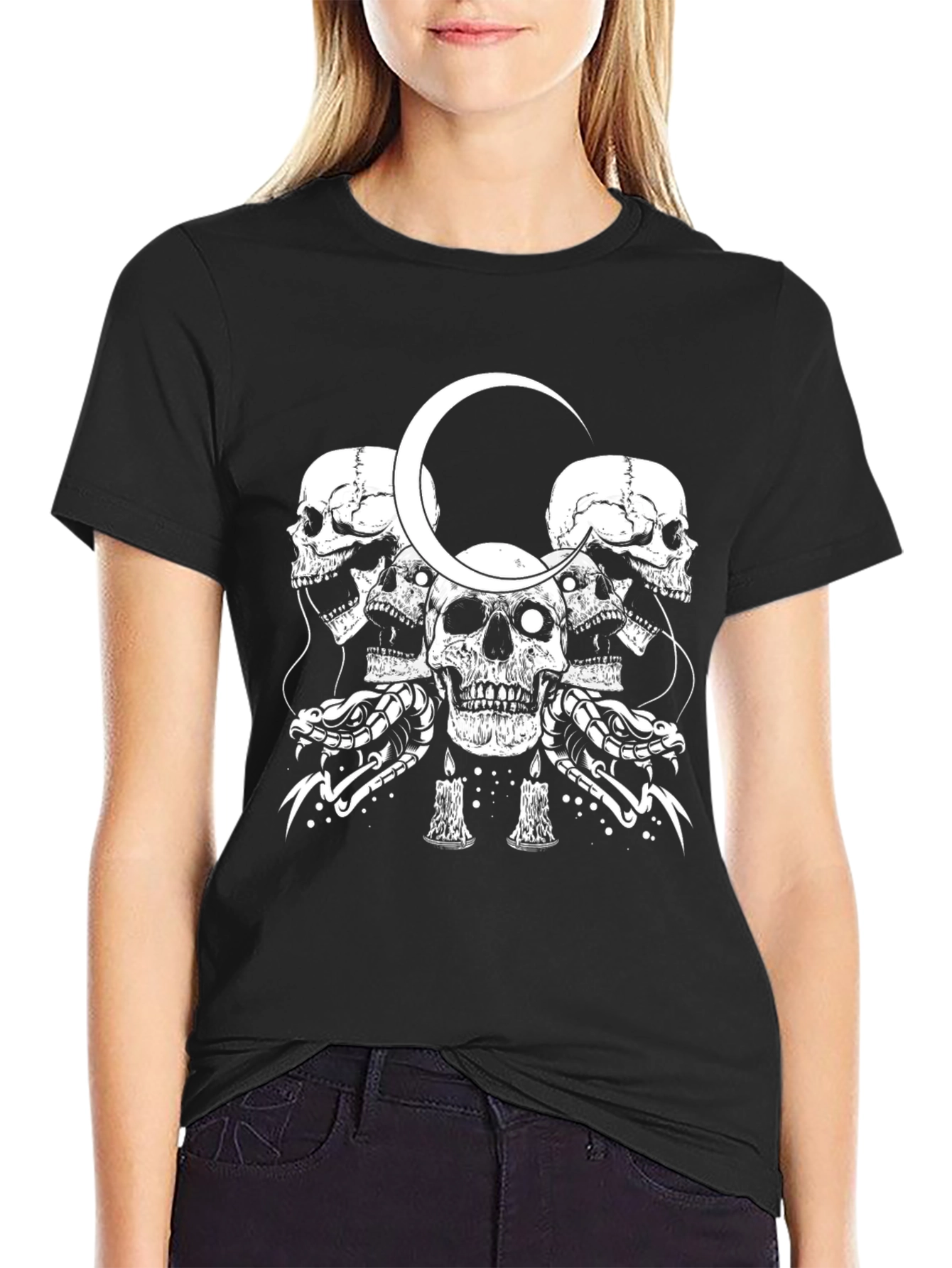 Skull & Serpent Graphic T-Shirt