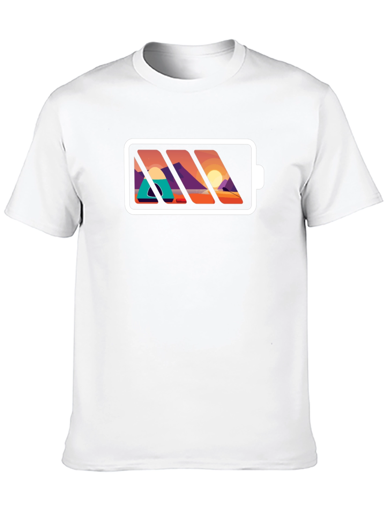 Nature Battery T-Shirt - Mens Black Graphic Tee