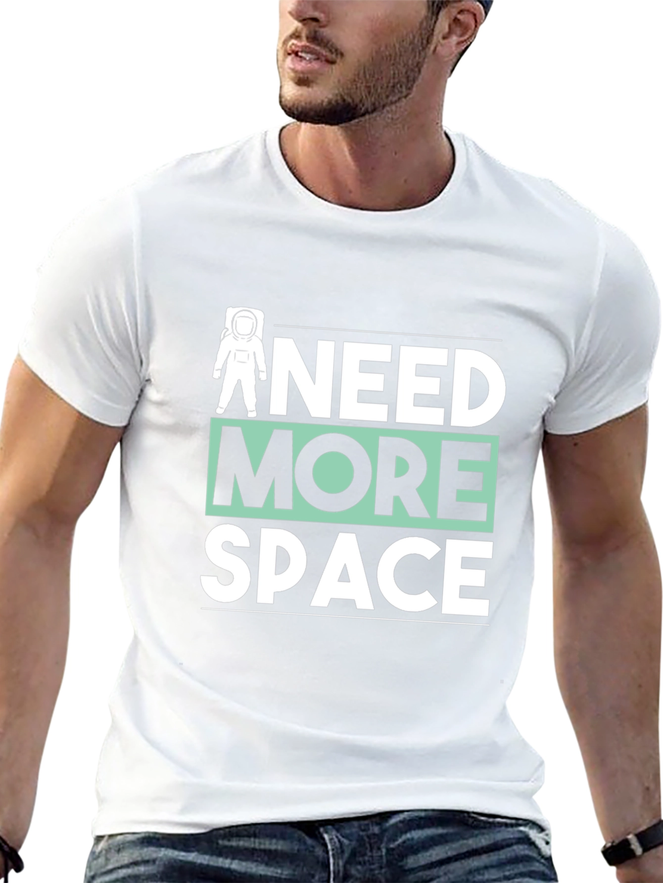 Need More Space Graphic Tee - Astronaut T-Shirt