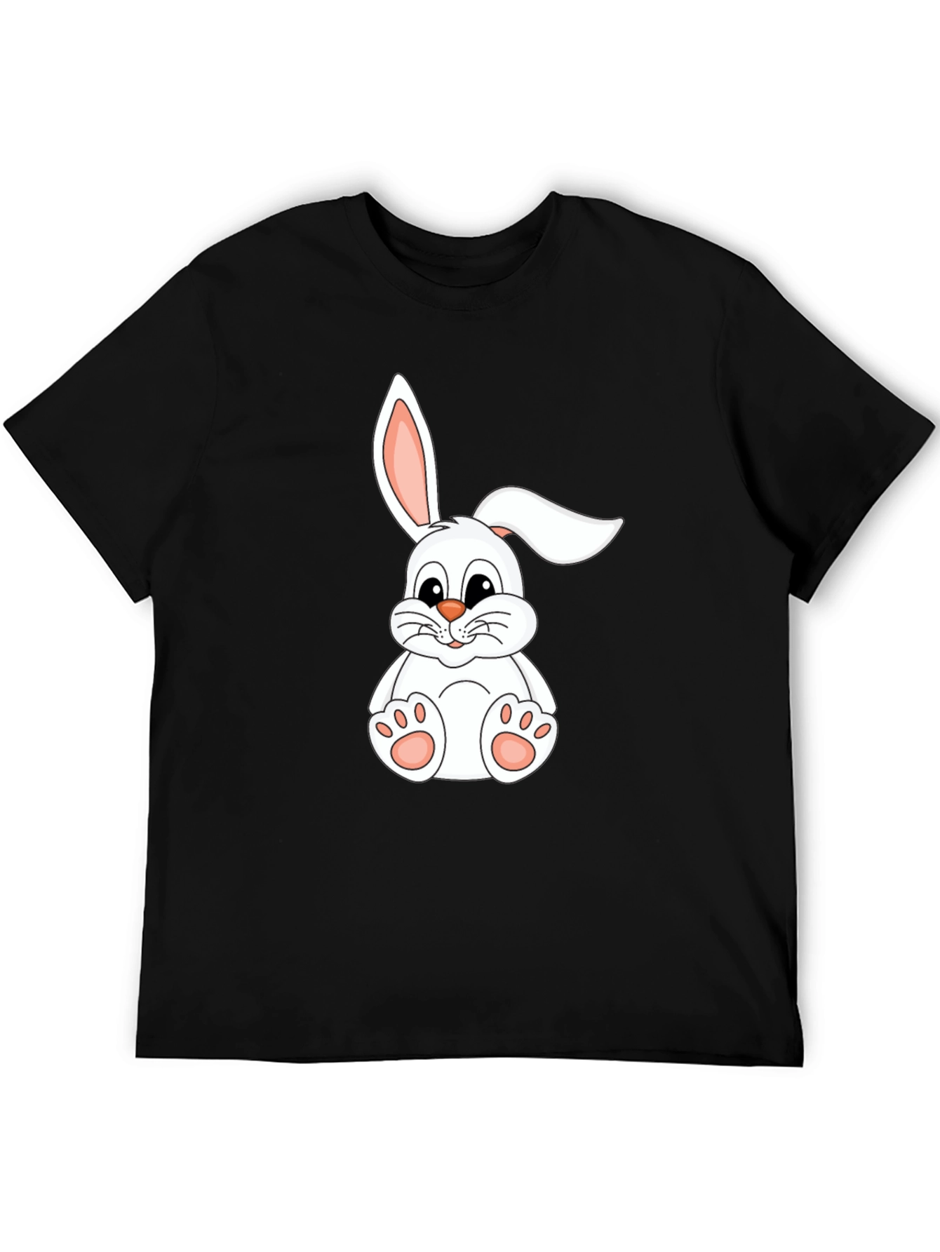 Cute Bunny Graphic Tee - Soft Cotton Blend